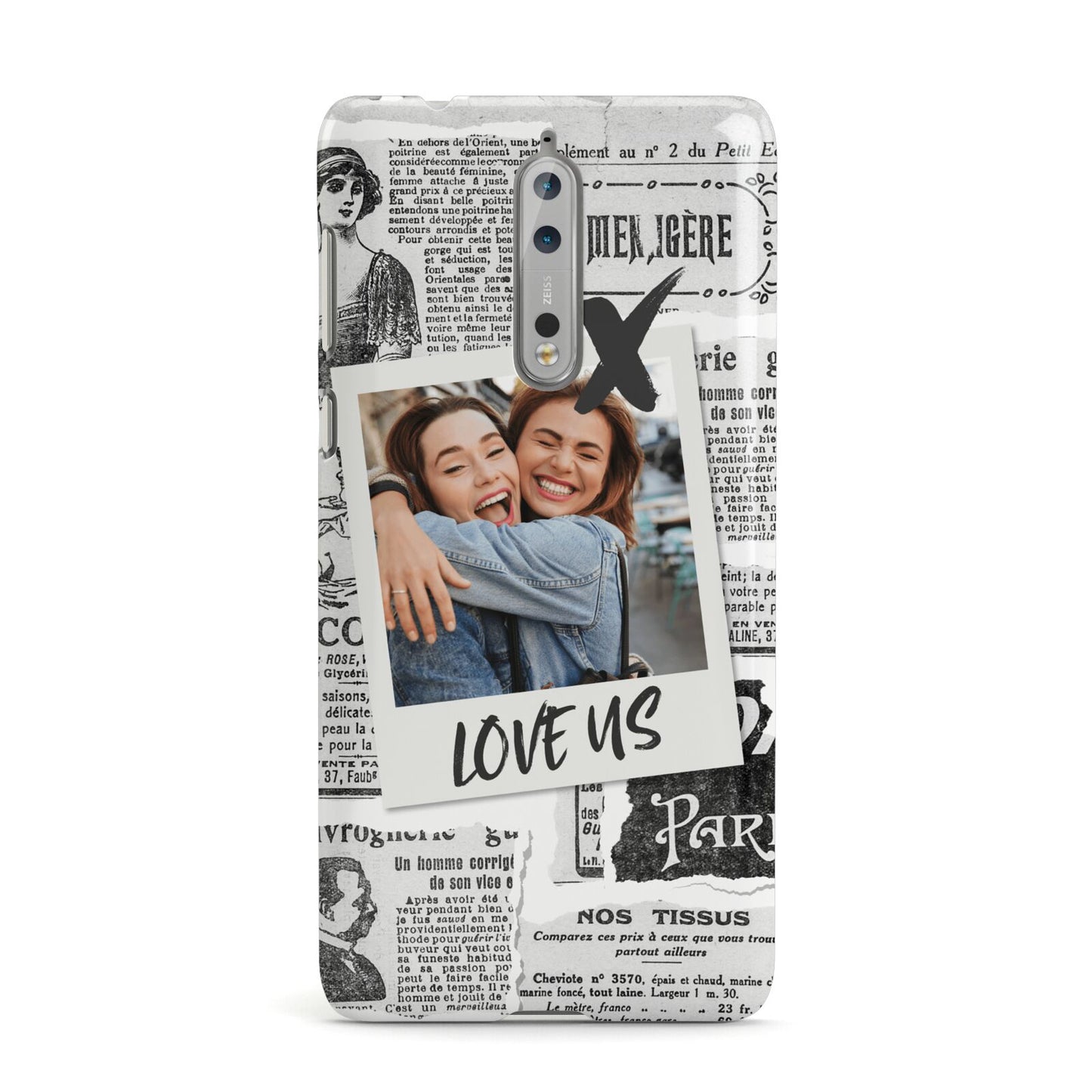 Newspaper Collage Photo Personalised Nokia Case