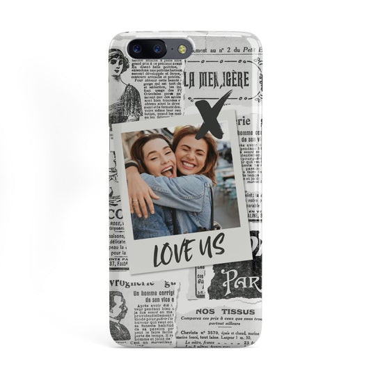 Newspaper Collage Photo Personalised OnePlus Case