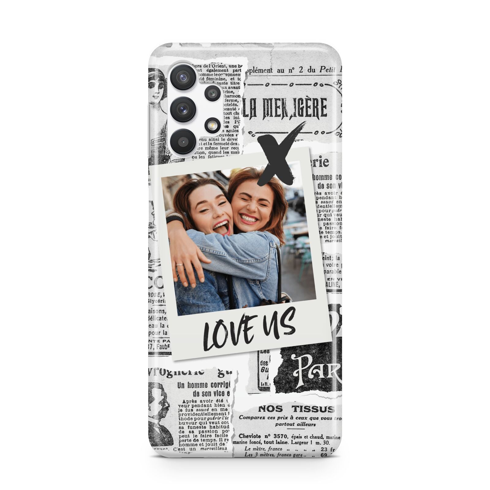 Newspaper Collage Photo Personalised Samsung A32 5G Case