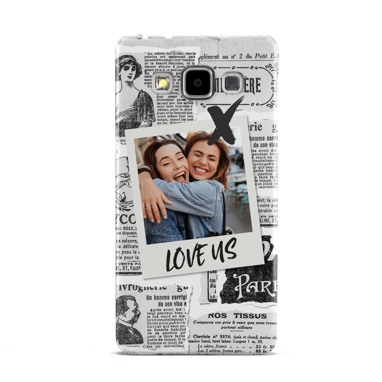 Newspaper Collage Photo Personalised Samsung Galaxy A5 Case