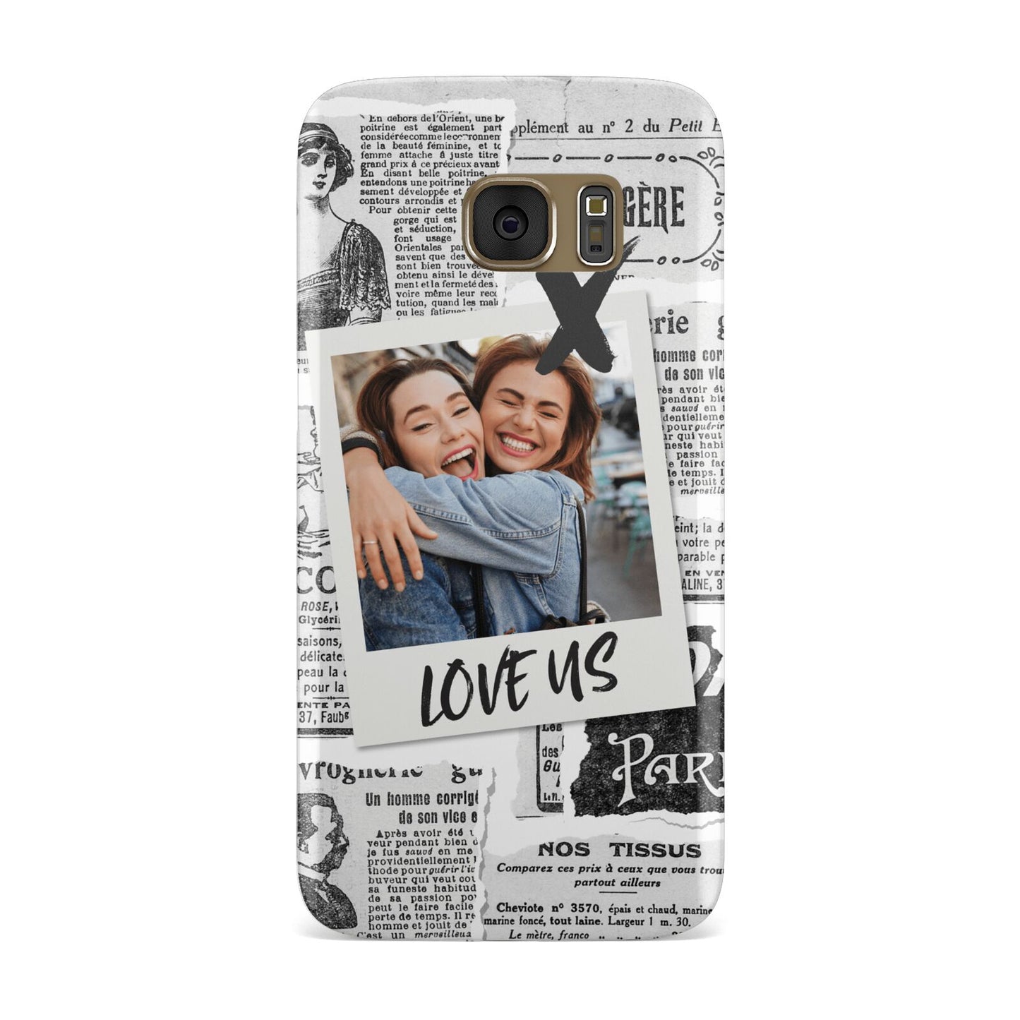 Newspaper Collage Photo Personalised Samsung Galaxy Case