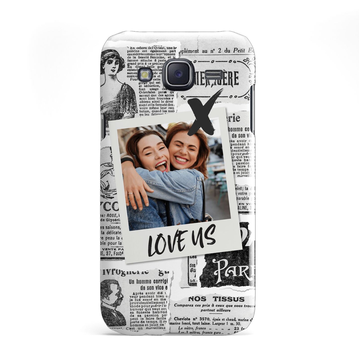 Newspaper Collage Photo Personalised Samsung Galaxy J5 Case