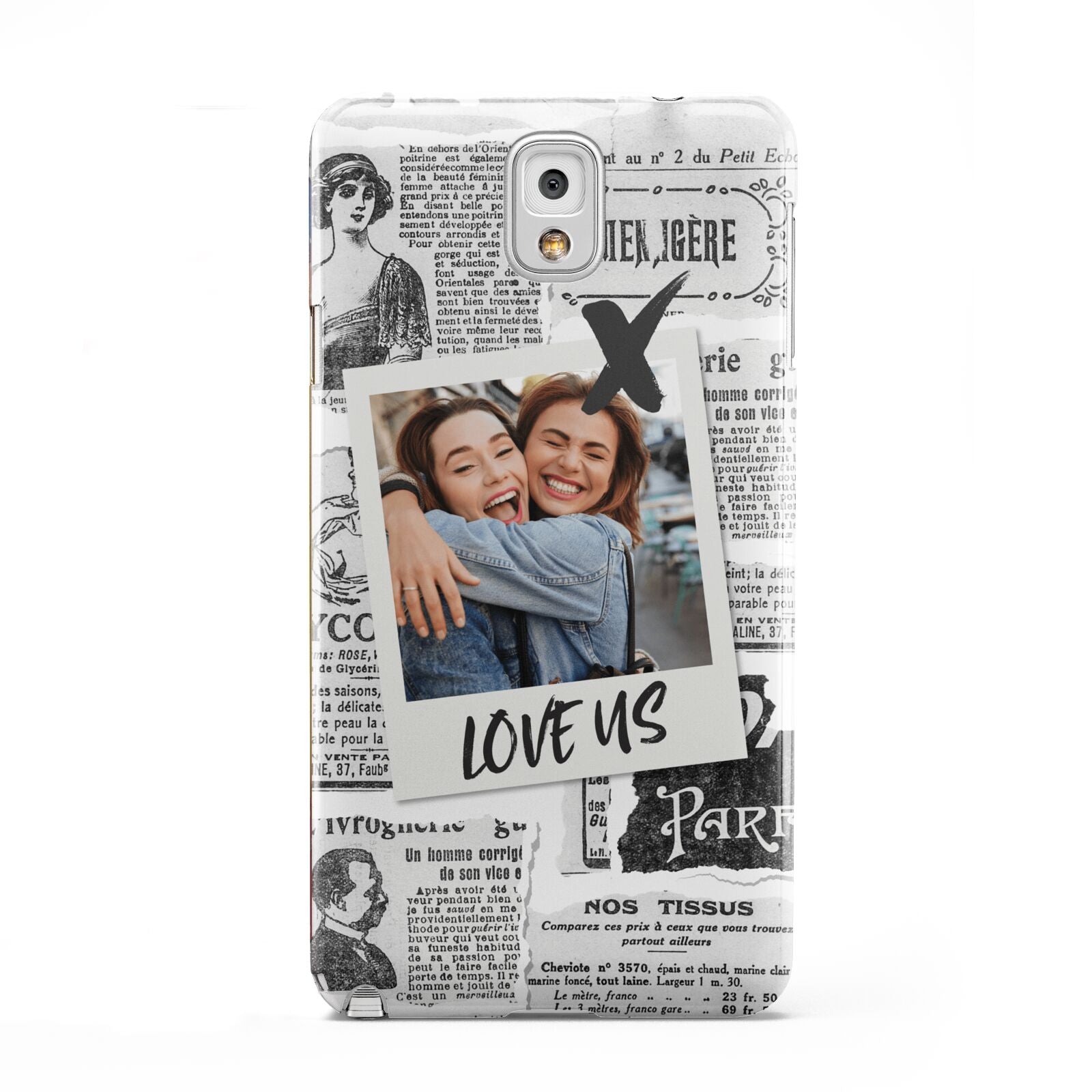 Newspaper Collage Photo Personalised Samsung Galaxy Note 3 Case