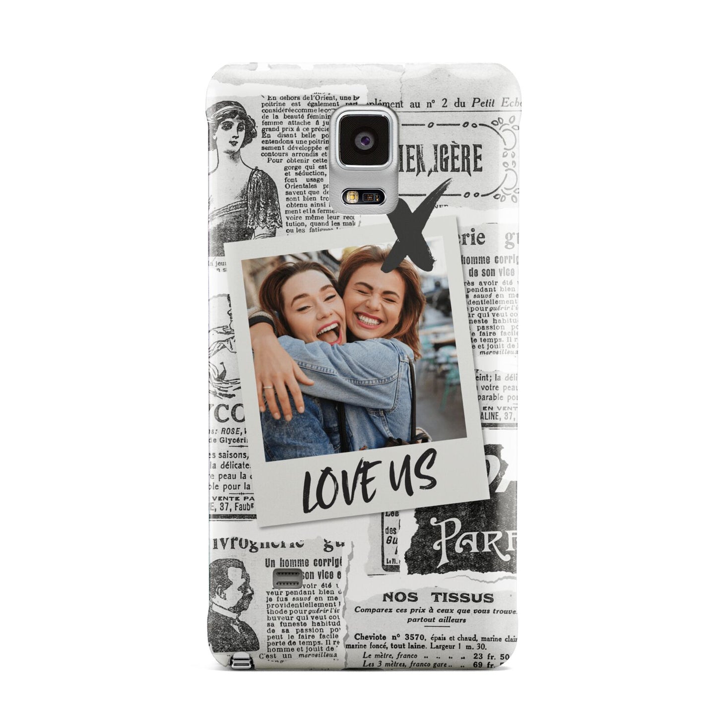 Newspaper Collage Photo Personalised Samsung Galaxy Note 4 Case