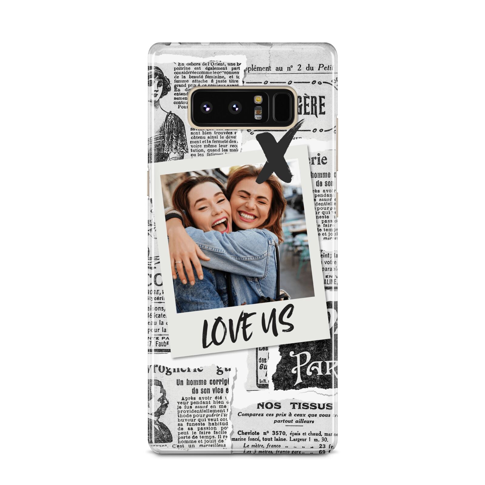 Newspaper Collage Photo Personalised Samsung Galaxy Note 8 Case