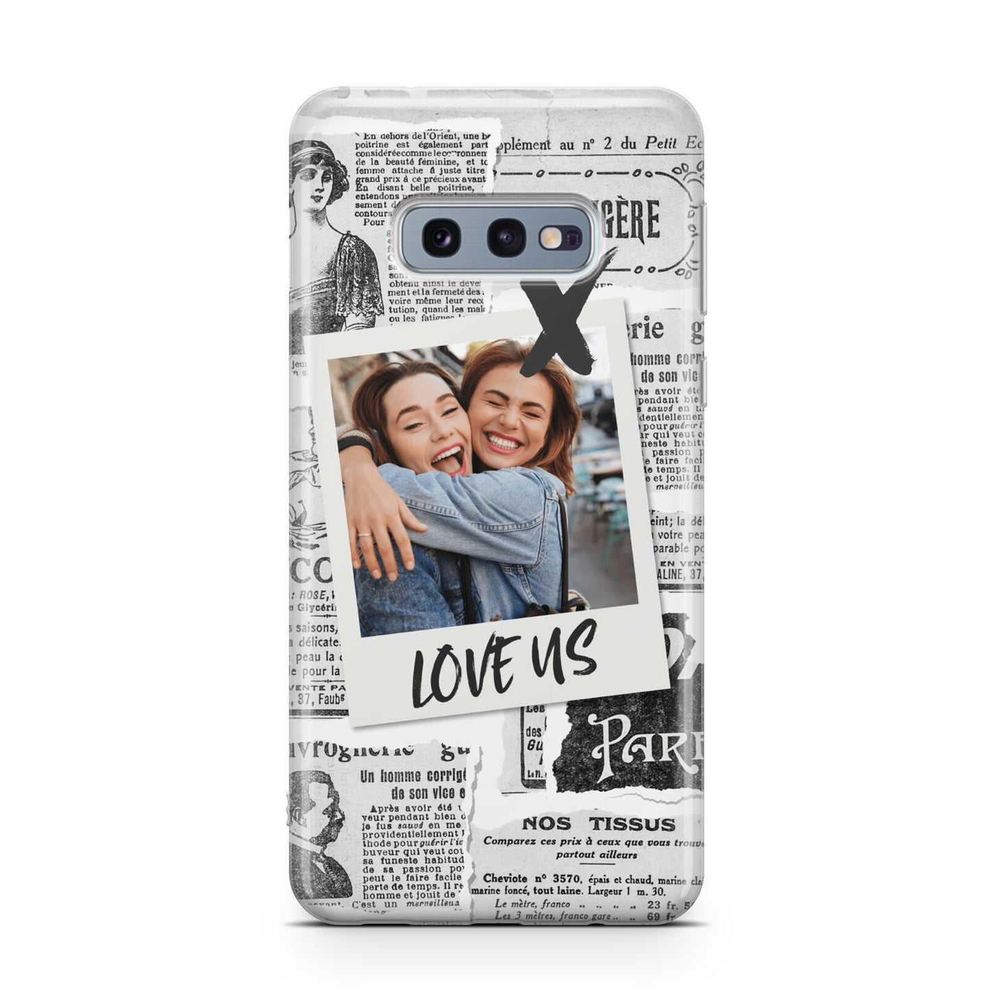 Newspaper Collage Photo Personalised Samsung Galaxy S10E Case