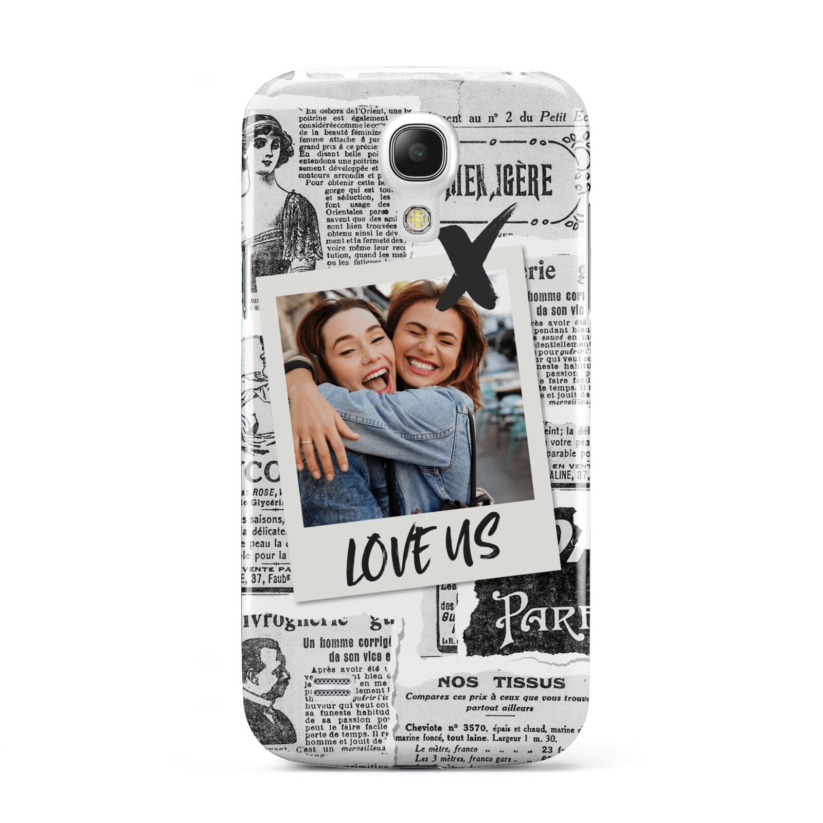 Newspaper Collage Photo Personalised Samsung Galaxy S4 Mini Case