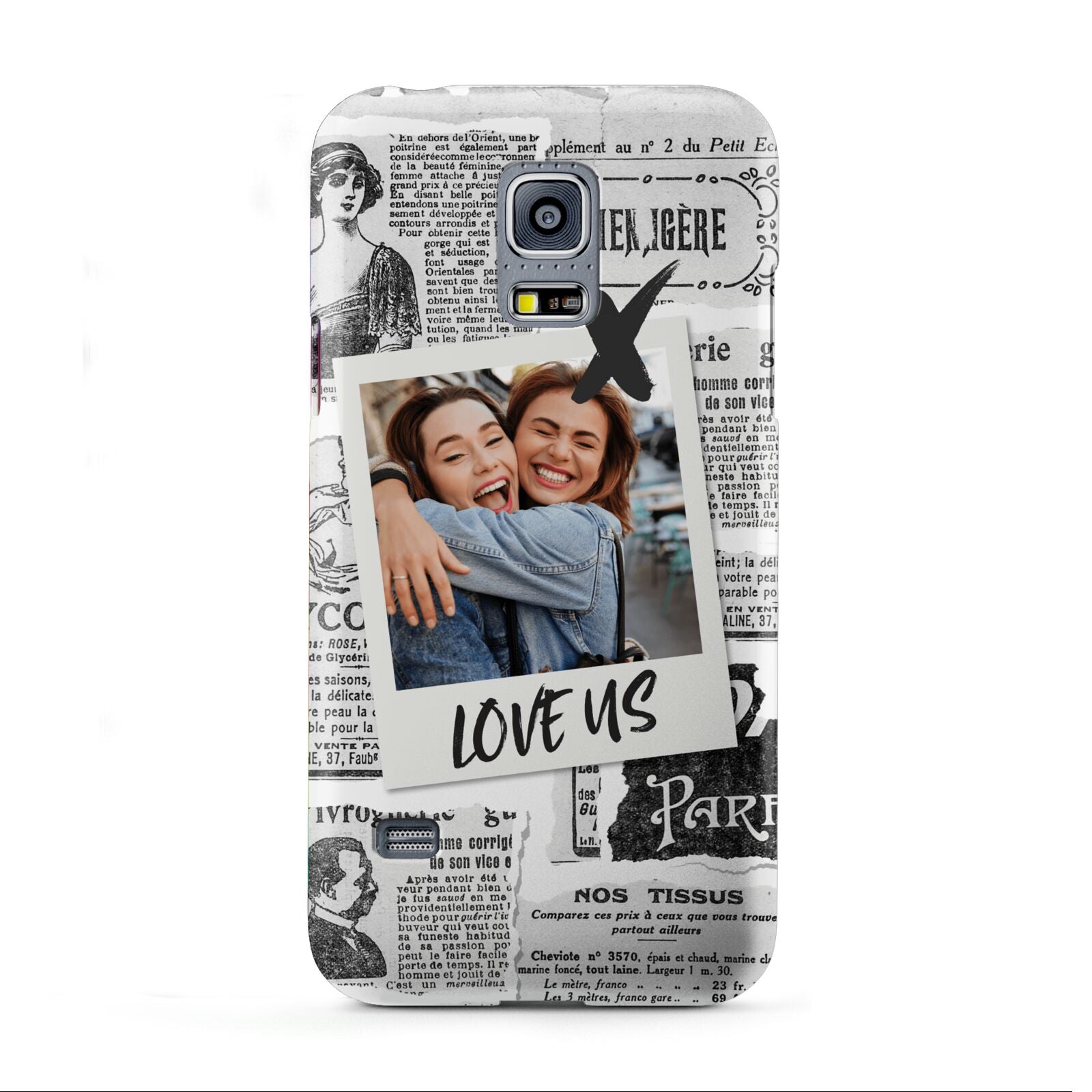 Newspaper Collage Photo Personalised Samsung Galaxy S5 Mini Case