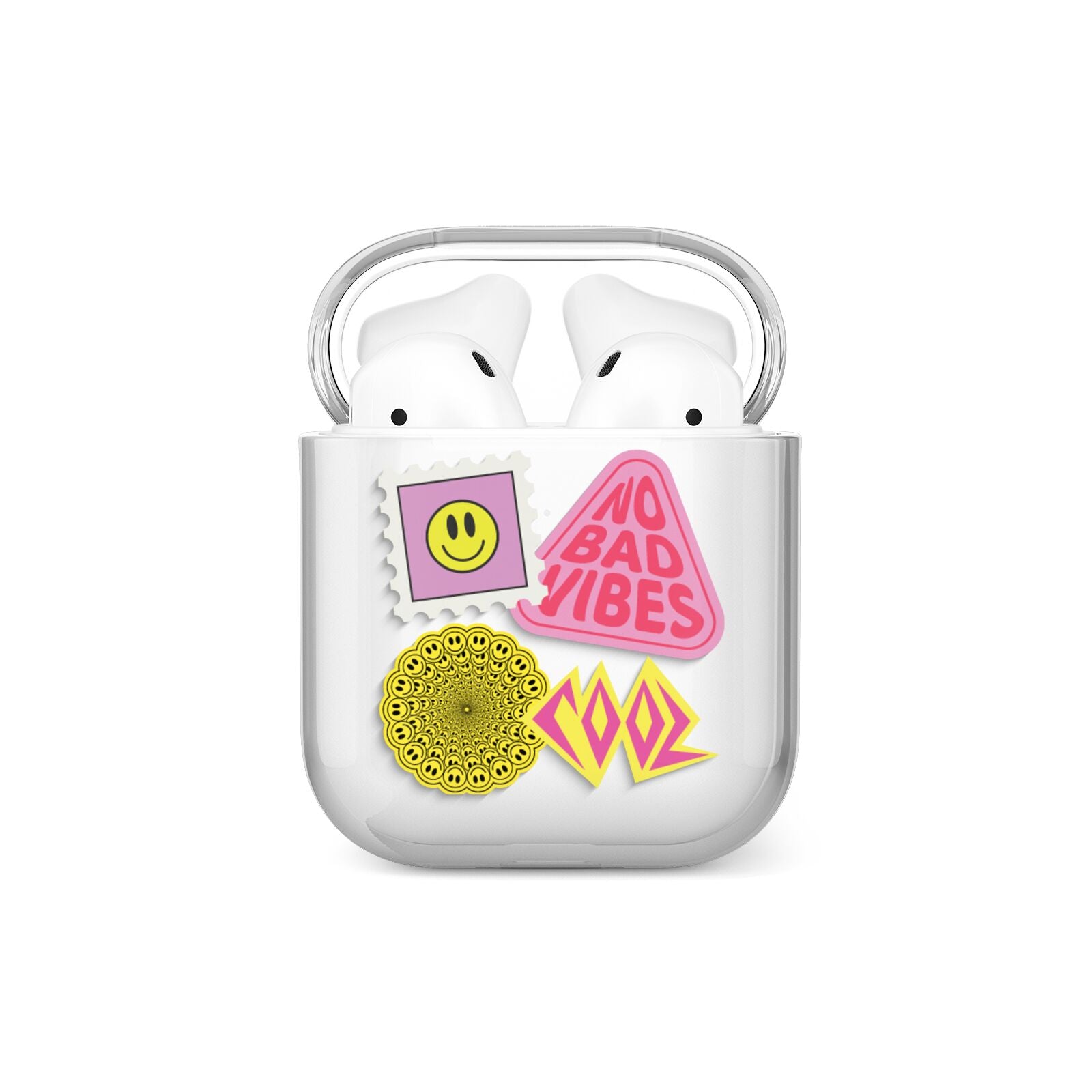 No Bad Vibes Sticker AirPods Case