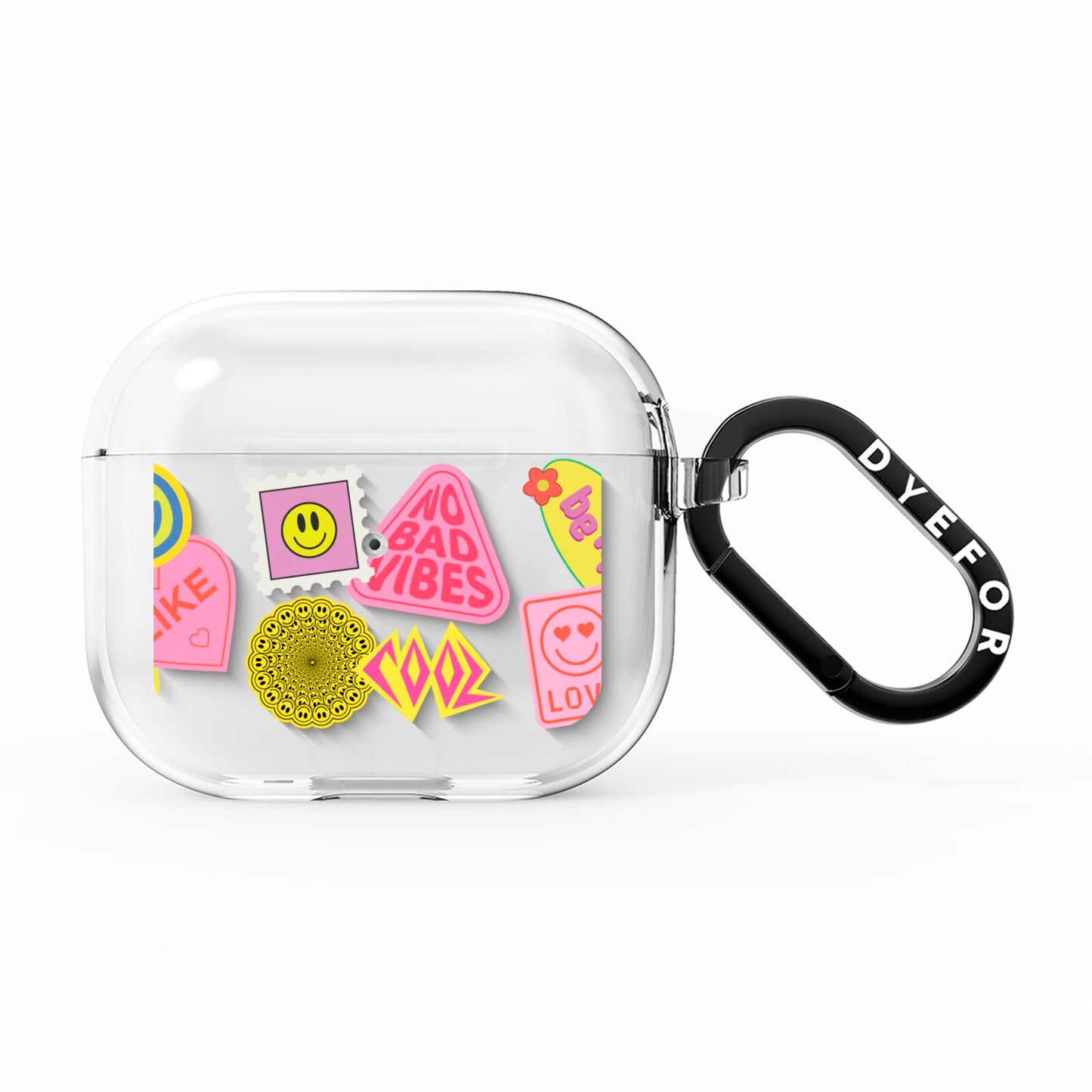 No Bad Vibes Sticker AirPods Clear Case 3rd Gen