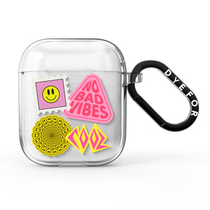 No Bad Vibes Sticker AirPods Case