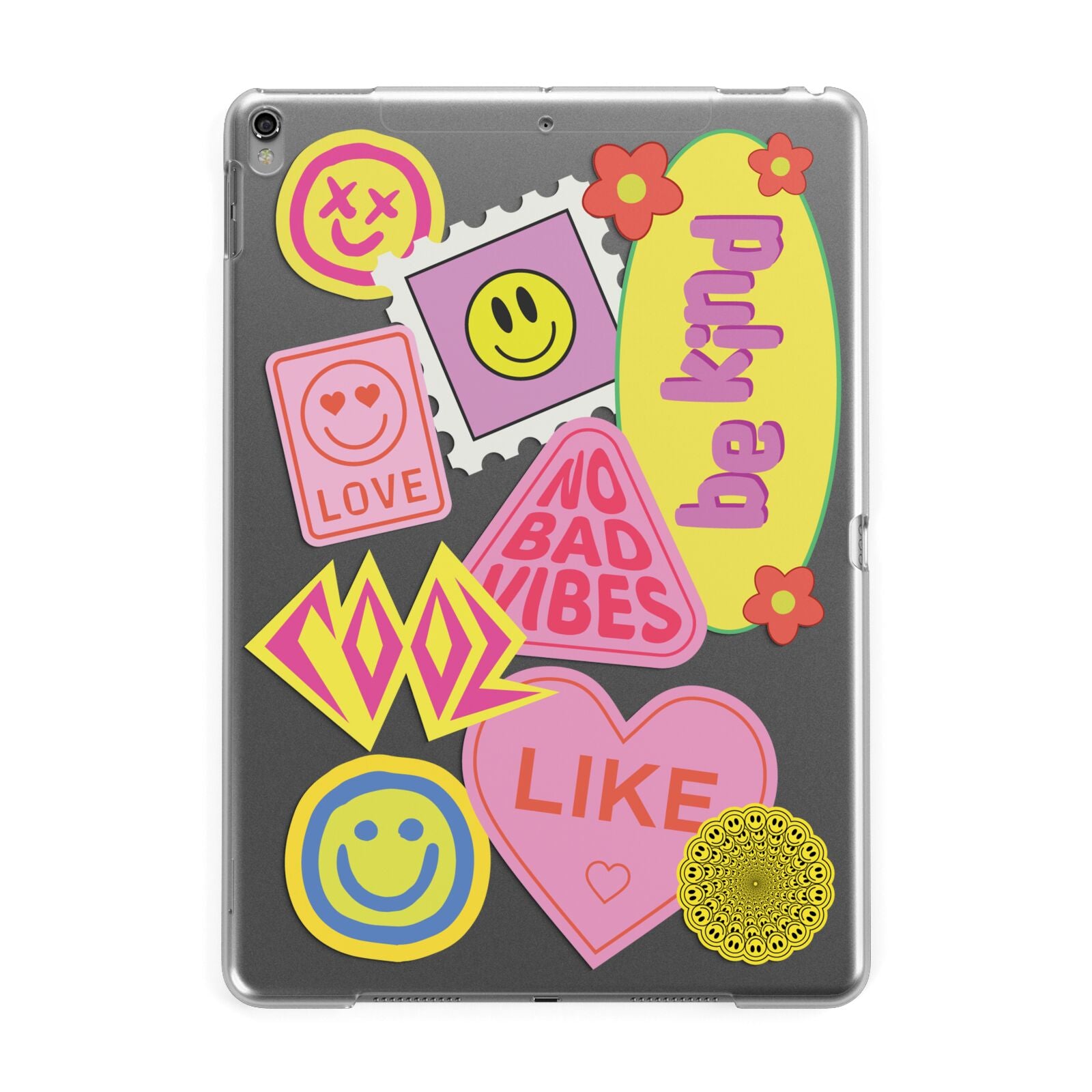 No Bad Vibes Sticker Apple iPad Grey Case