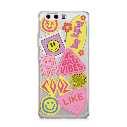 No Bad Vibes Sticker Huawei P10 Phone Case