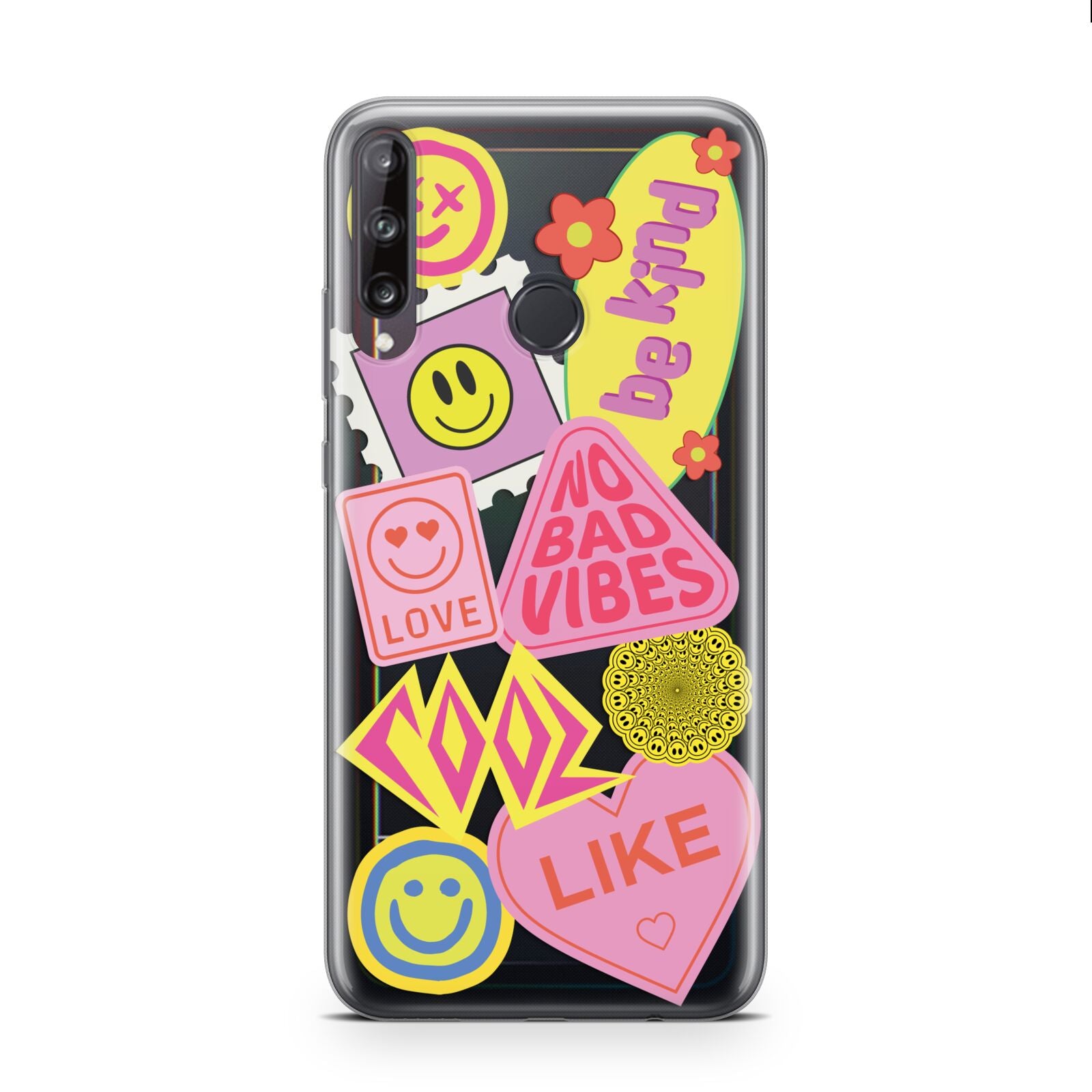 No Bad Vibes Sticker Huawei P40 Lite E Phone Case