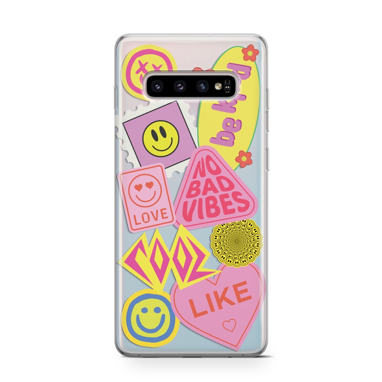 No Bad Vibes Sticker Protective Samsung Galaxy Case