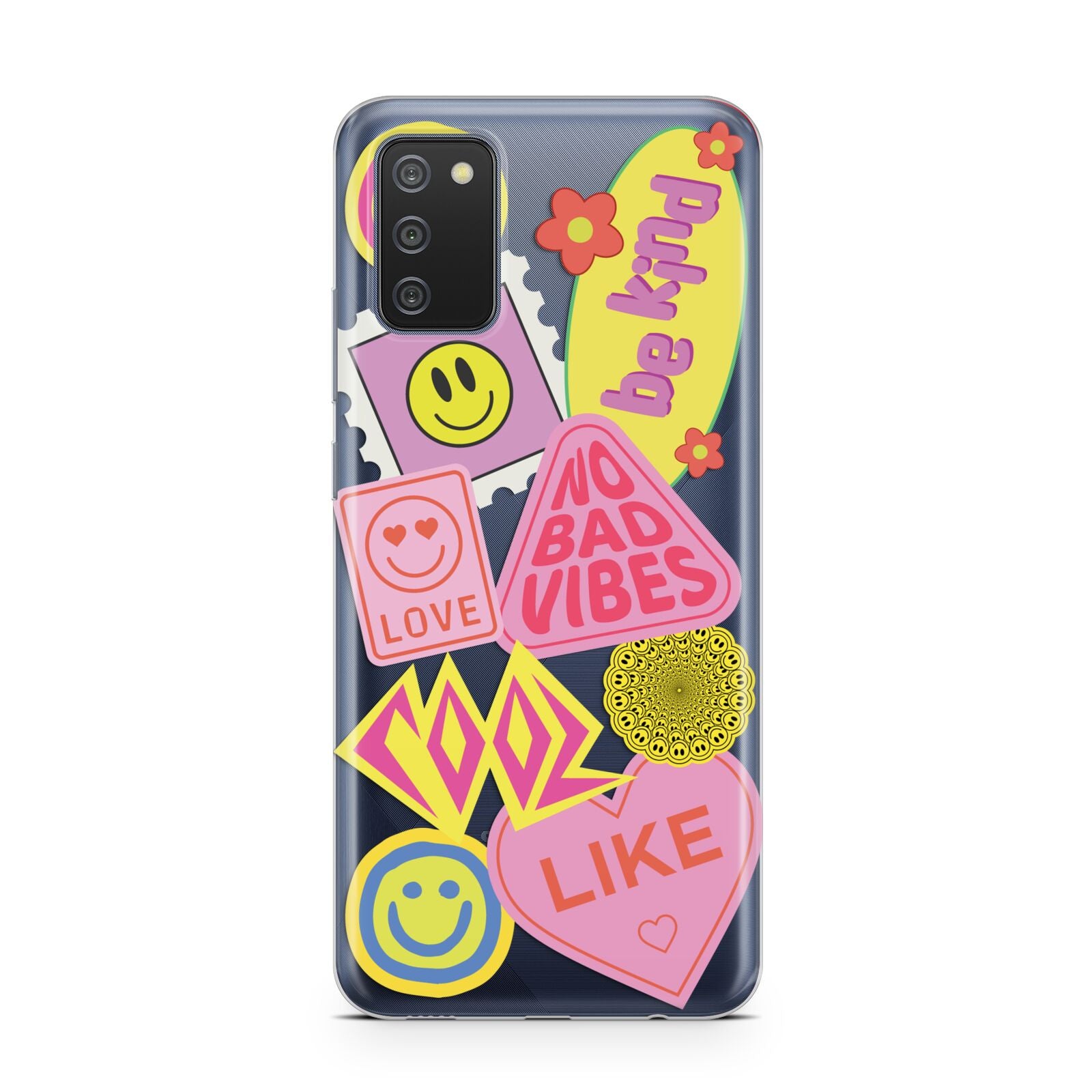 No Bad Vibes Sticker Samsung A02s Case