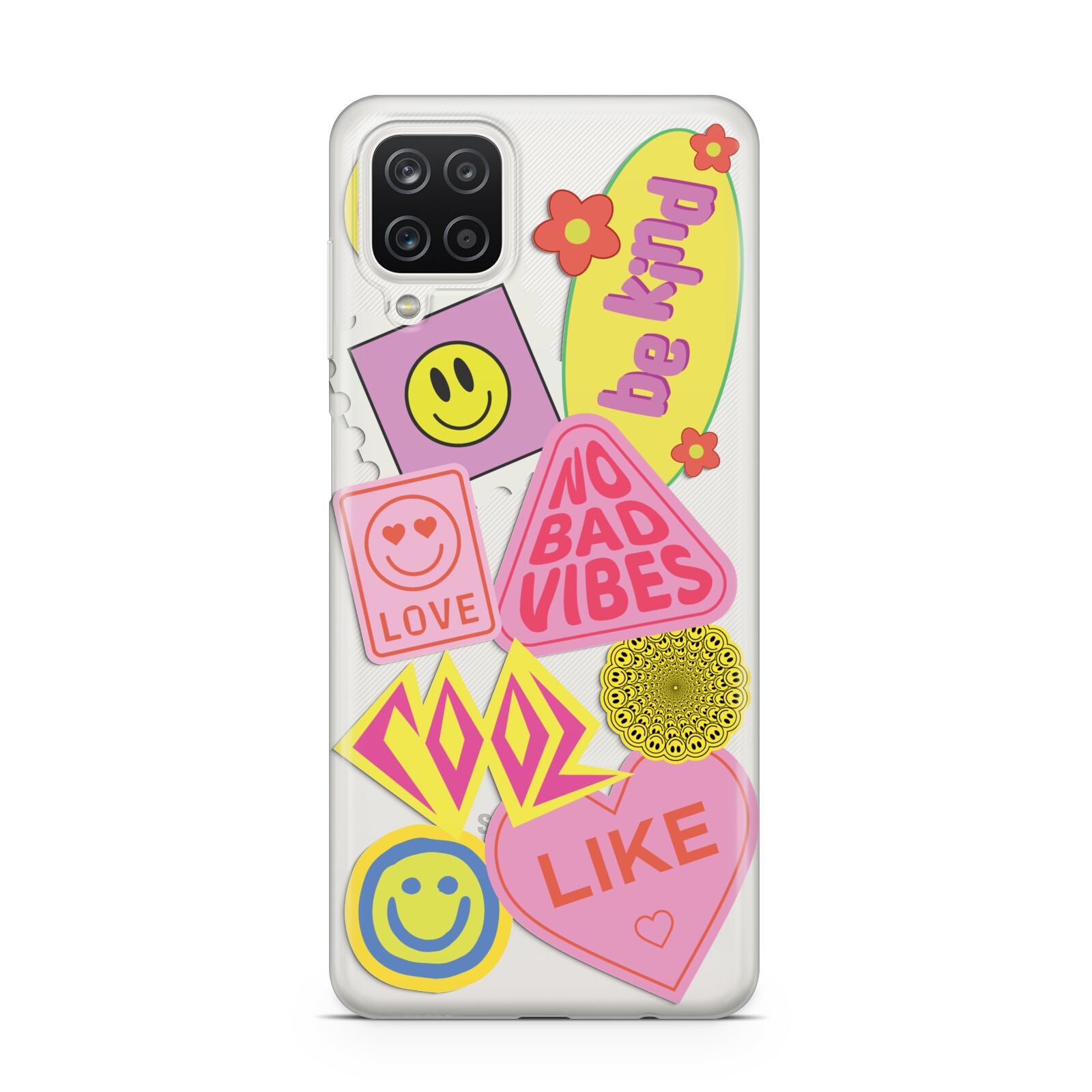 No Bad Vibes Sticker Samsung A12 Case