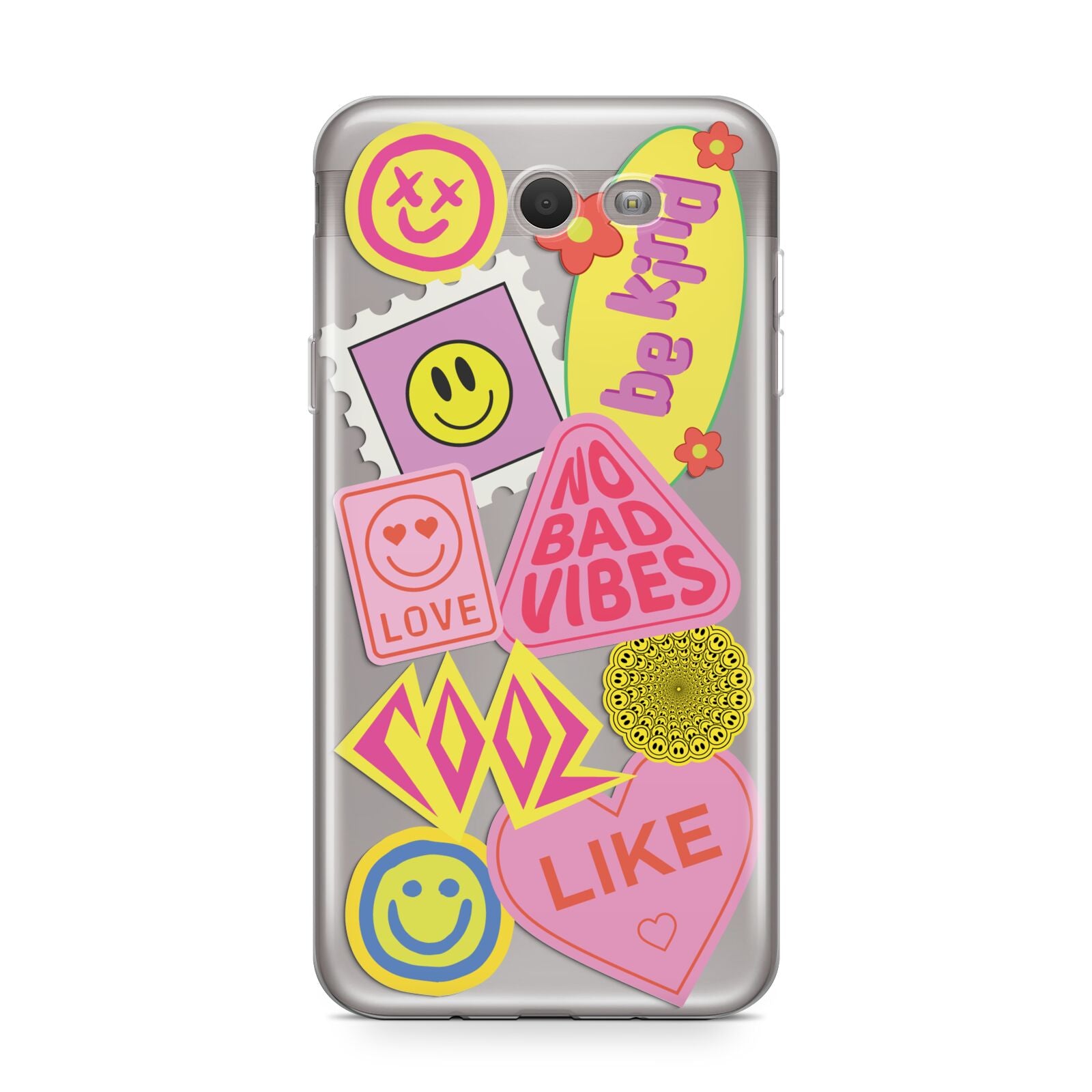 No Bad Vibes Sticker Samsung Galaxy J7 2017 Case