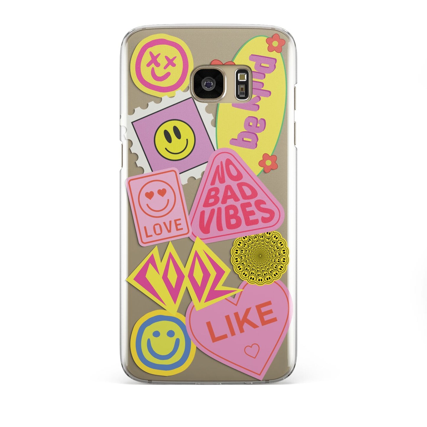 No Bad Vibes Sticker Samsung Galaxy S7 Edge Case