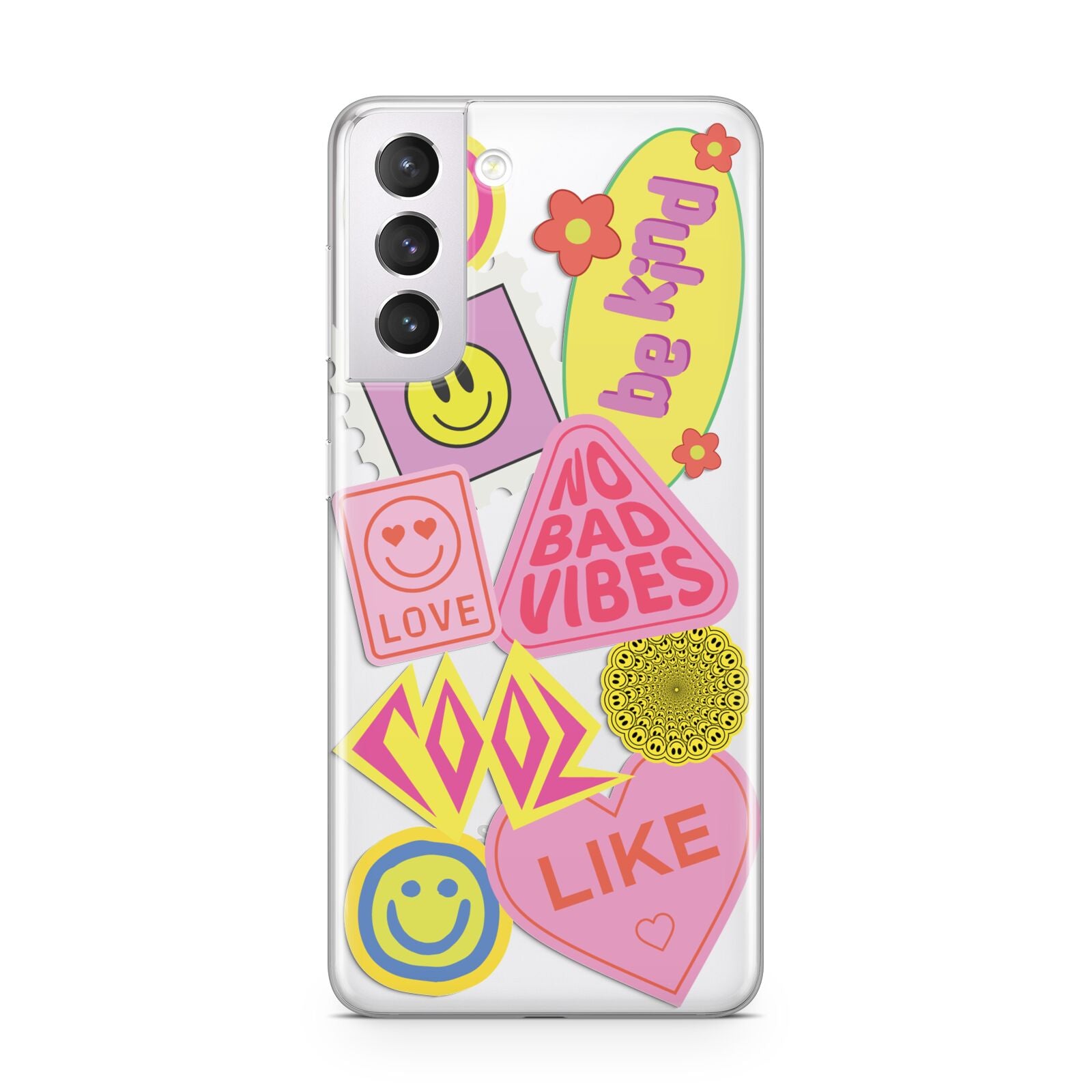 No Bad Vibes Sticker Samsung S21 Case