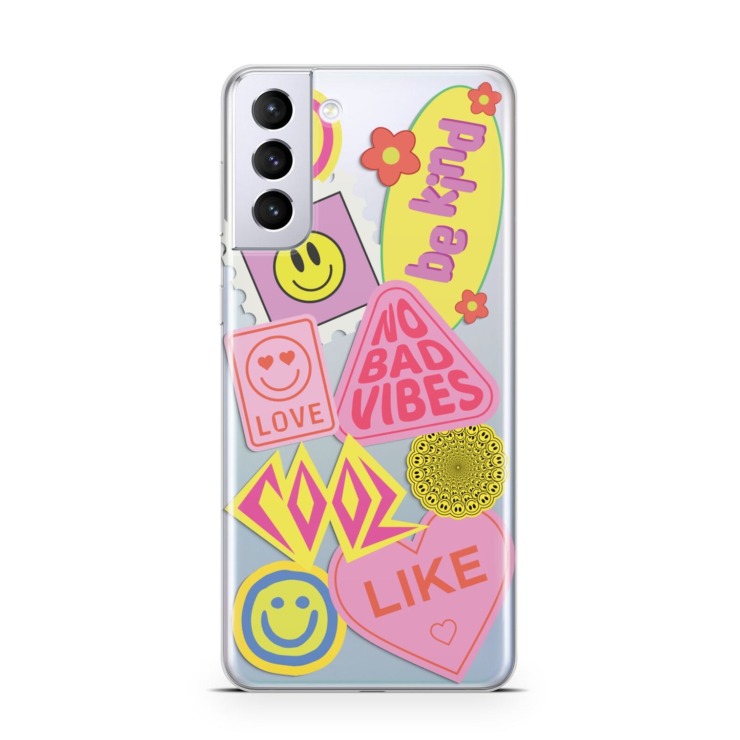 No Bad Vibes Sticker Samsung S21 Plus Case