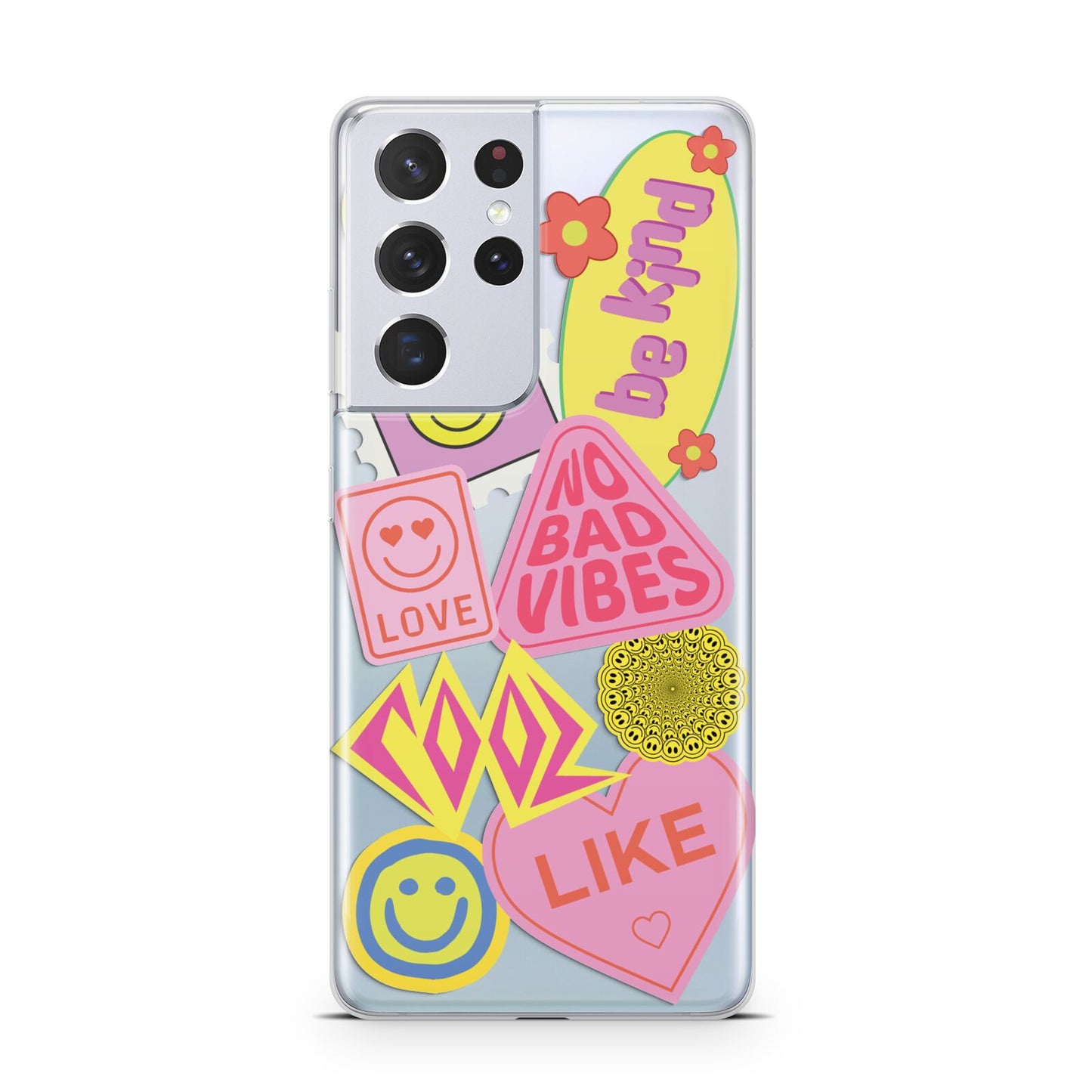 No Bad Vibes Sticker Samsung S21 Ultra Case