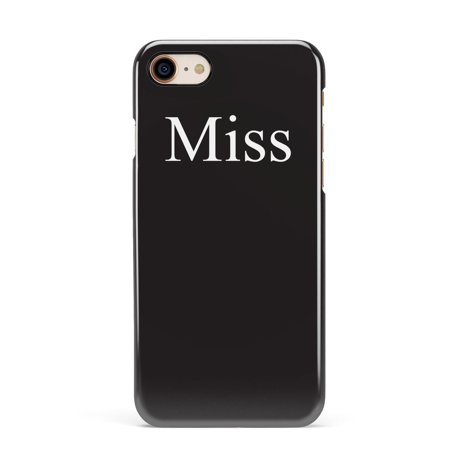 Non Personalised Miss Apple iPhone 7 8 3D Snap Case