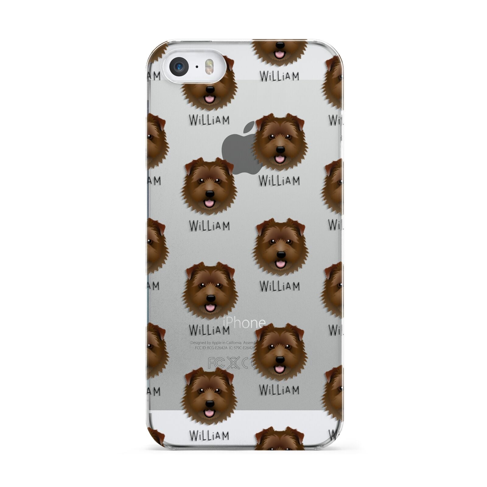 Norfolk Terrier Icon with Name Apple iPhone 5 Case