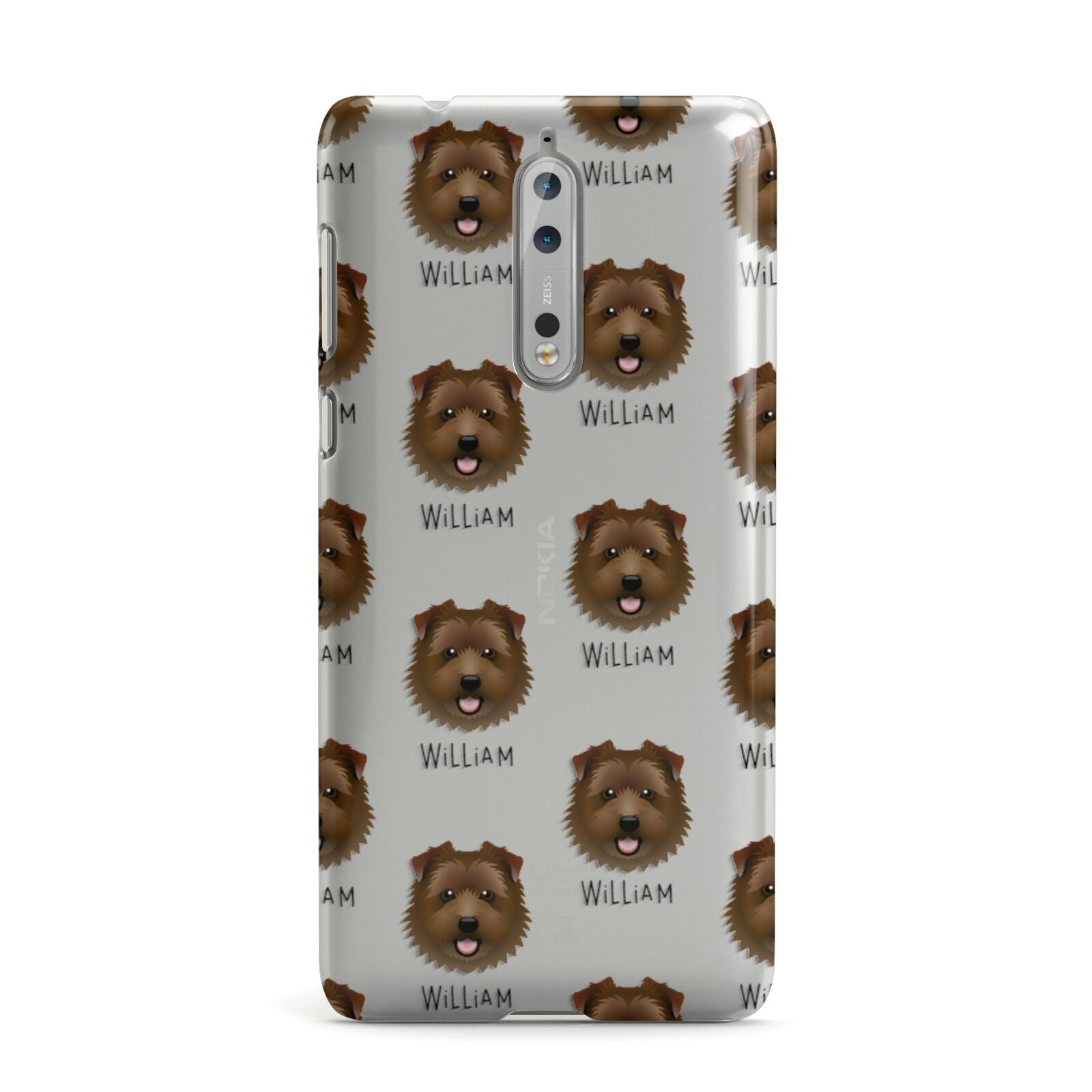 Norfolk Terrier Icon with Name Nokia Case