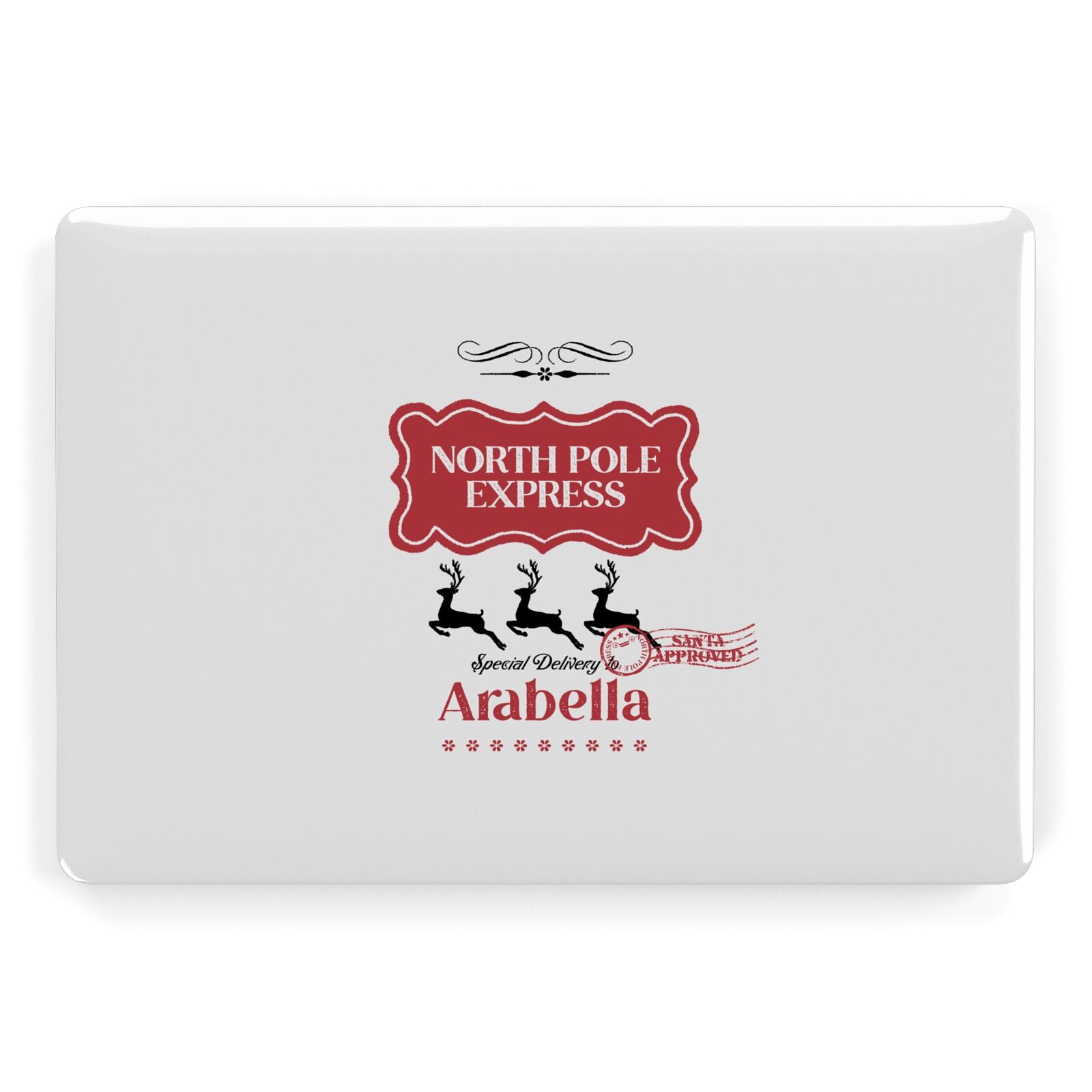 North Pole Express Personalised Apple MacBook Case