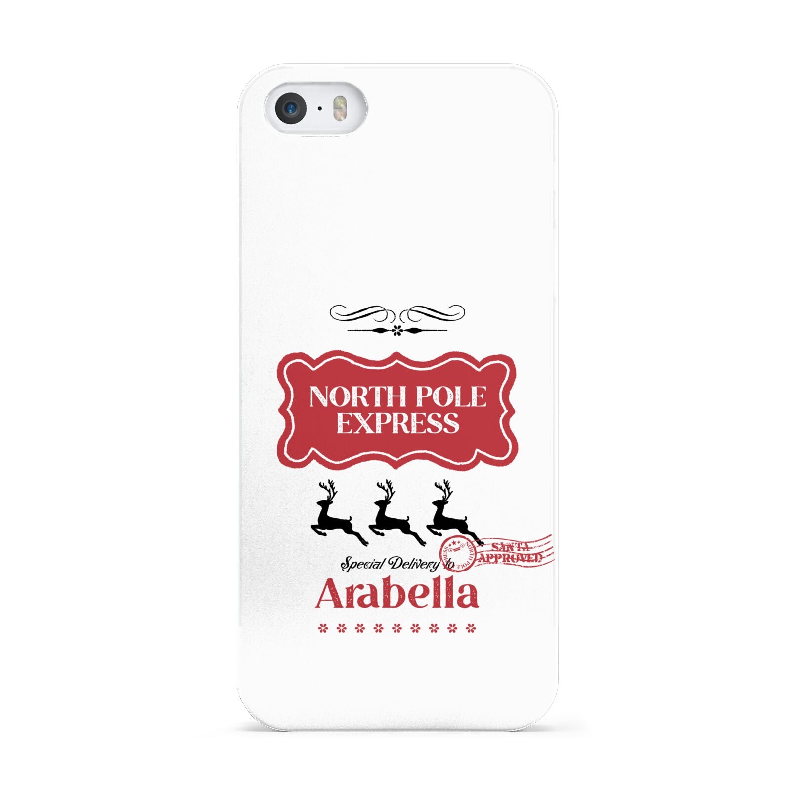 North Pole Express Personalised Apple iPhone 5 Case