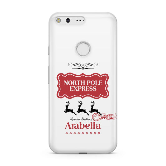 North Pole Express Personalised Google Pixel Case