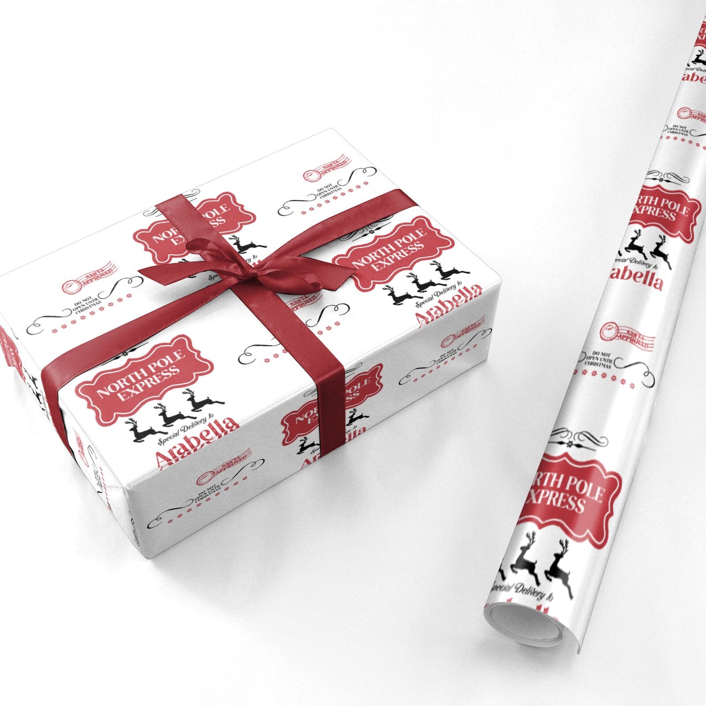 North Pole Express Personalised Wrapping Paper – Dyefor