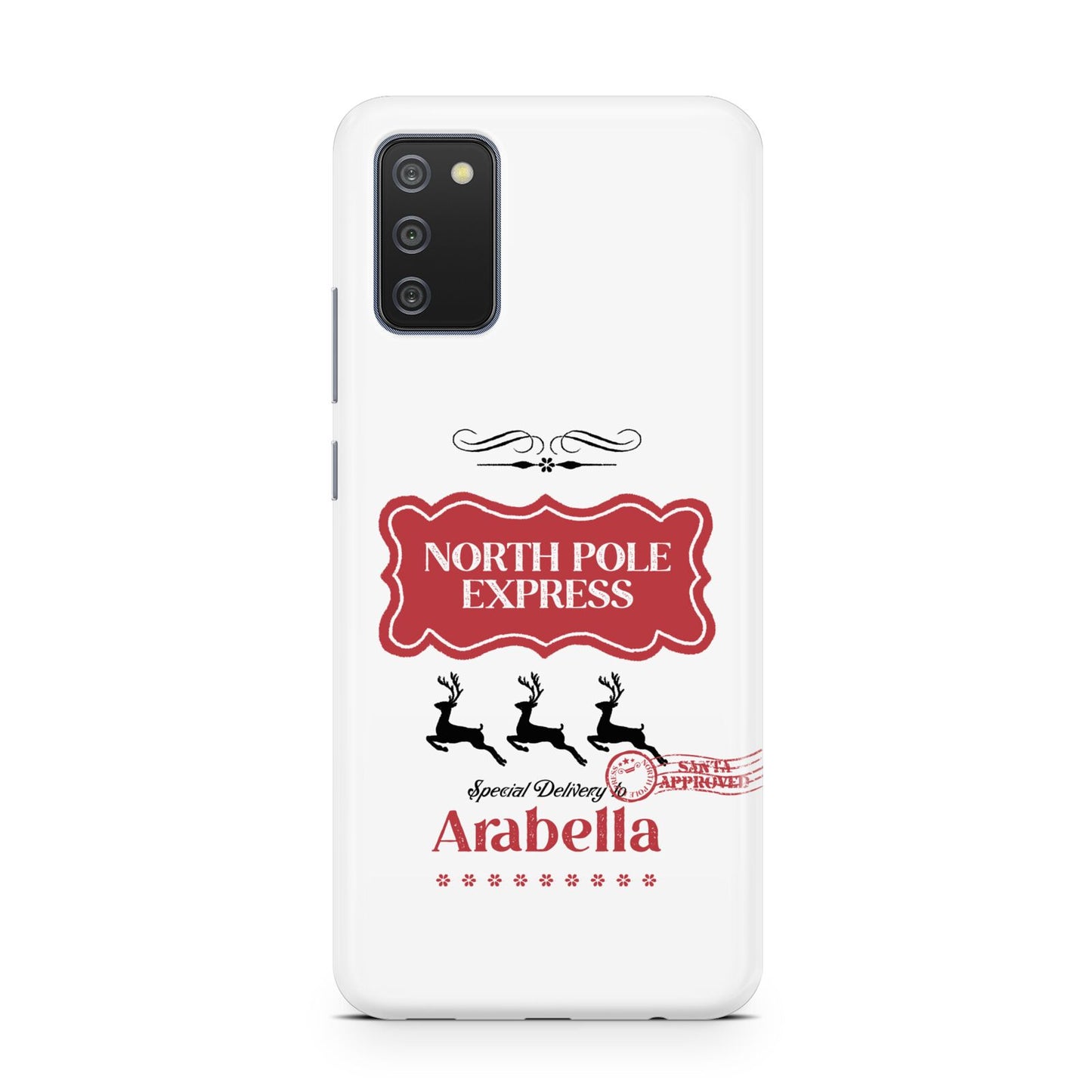 North Pole Express Personalised Samsung A02s Case