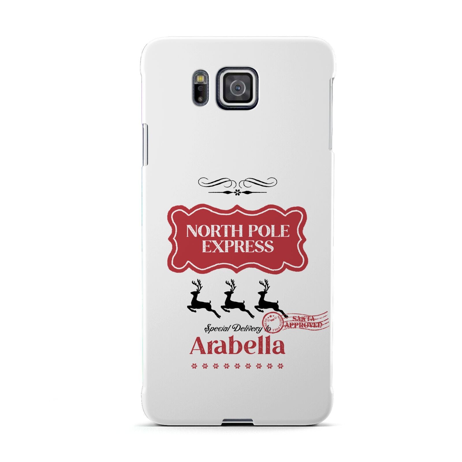 North Pole Express Personalised Samsung Galaxy Alpha Case