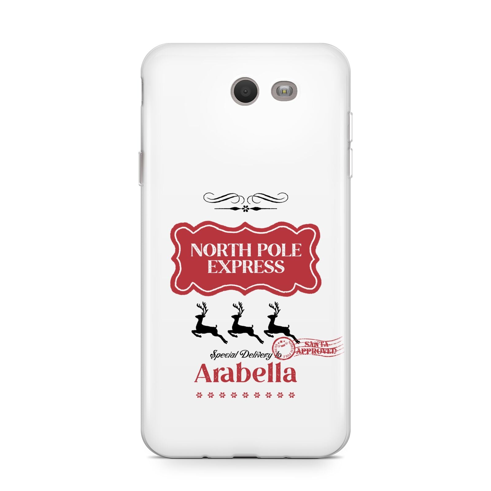 North Pole Express Personalised Samsung Galaxy J7 2017 Case