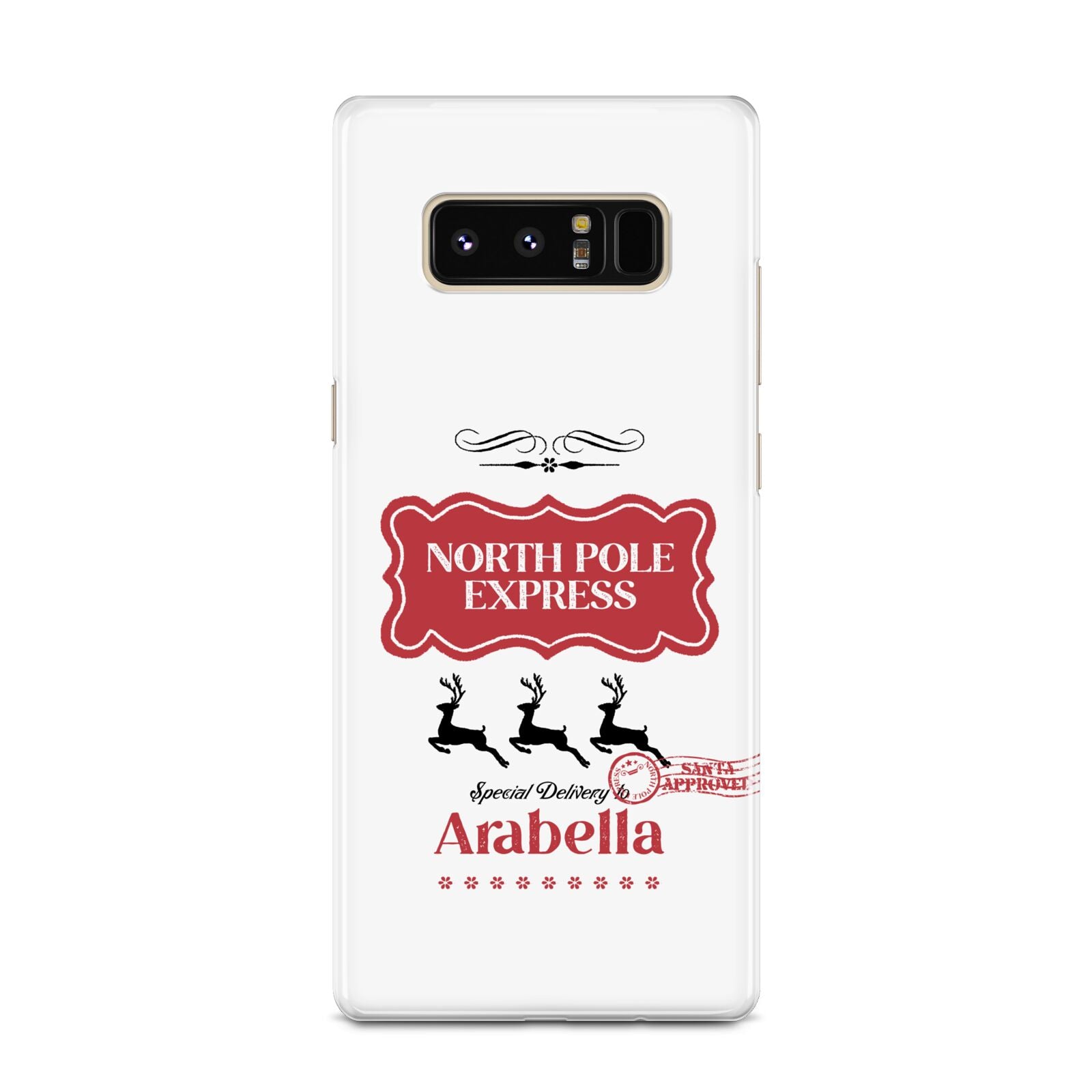 North Pole Express Personalised Samsung Galaxy Note 8 Case