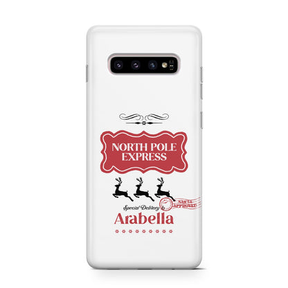 North Pole Express Personalised Samsung Galaxy S10 Case