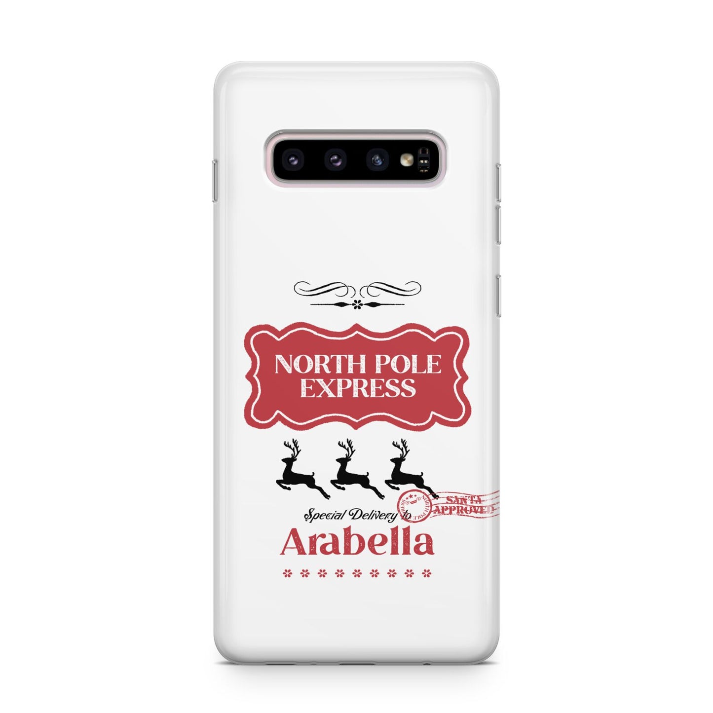 North Pole Express Personalised Samsung Galaxy S10 Plus Case