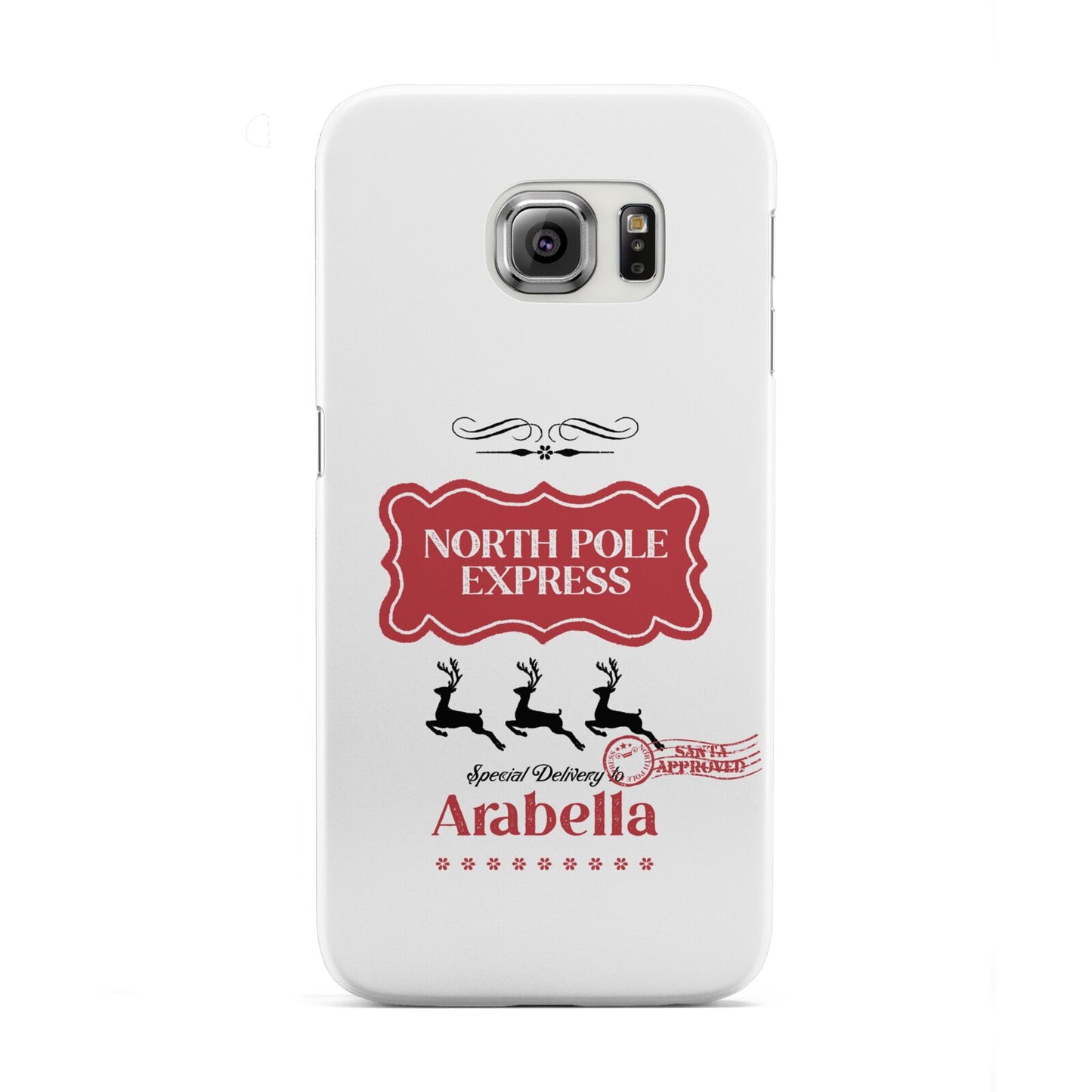 North Pole Express Personalised Samsung Galaxy S6 Edge Case