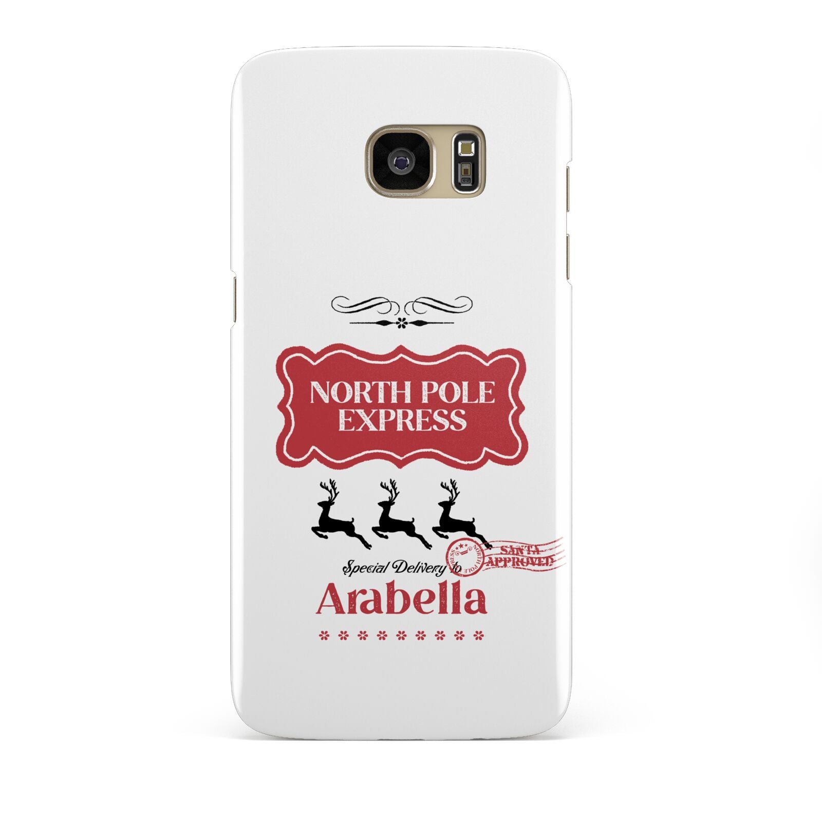 North Pole Express Personalised Samsung Galaxy S7 Edge Case