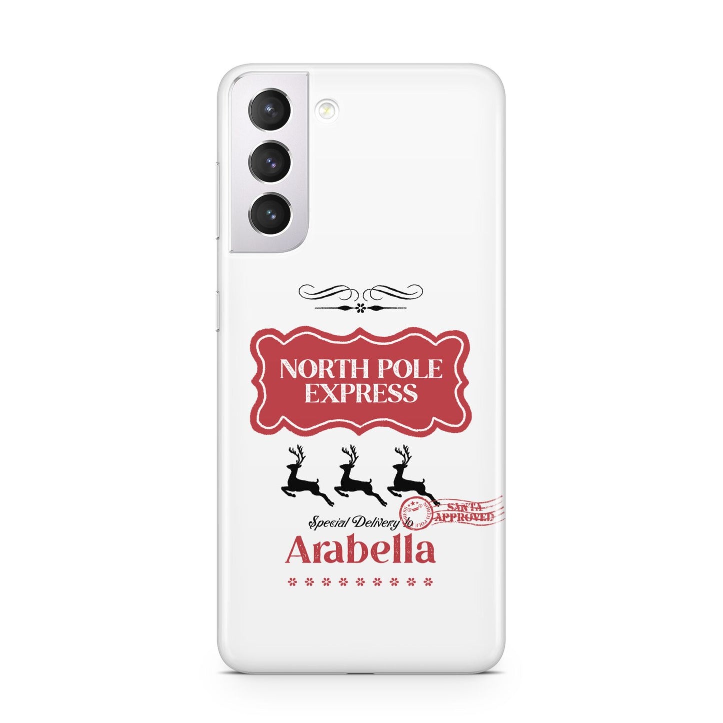 North Pole Express Personalised Samsung S21 Case