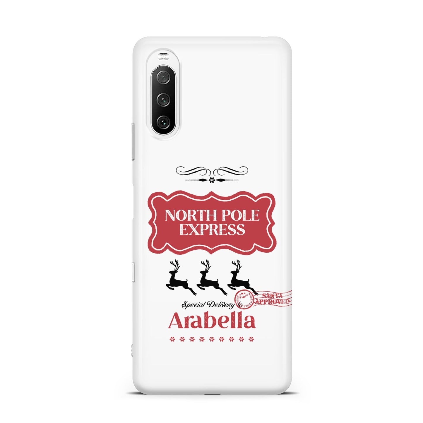 North Pole Express Personalised Sony Xperia 10 III Case