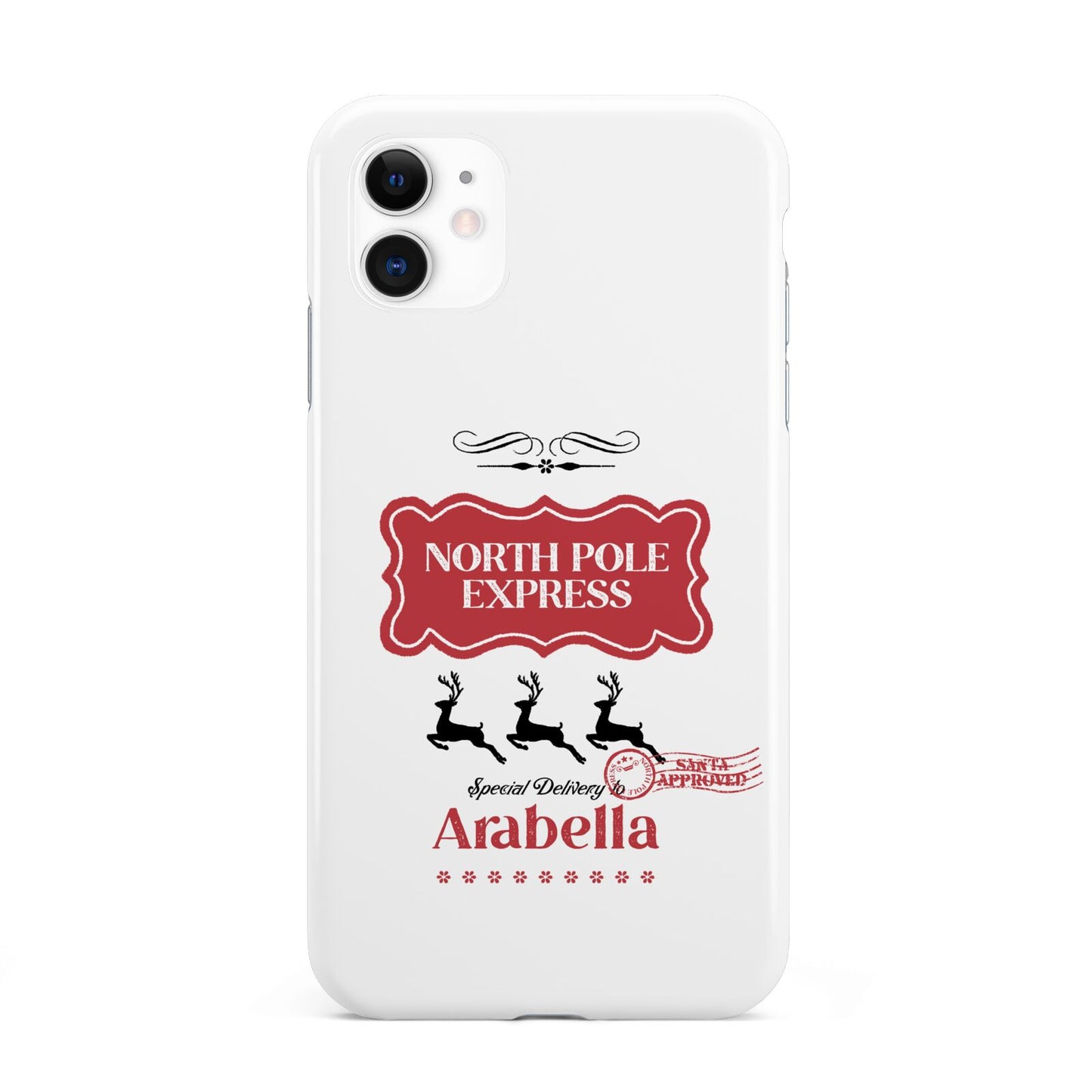 North Pole Express Personalised iPhone 11 3D Tough Case