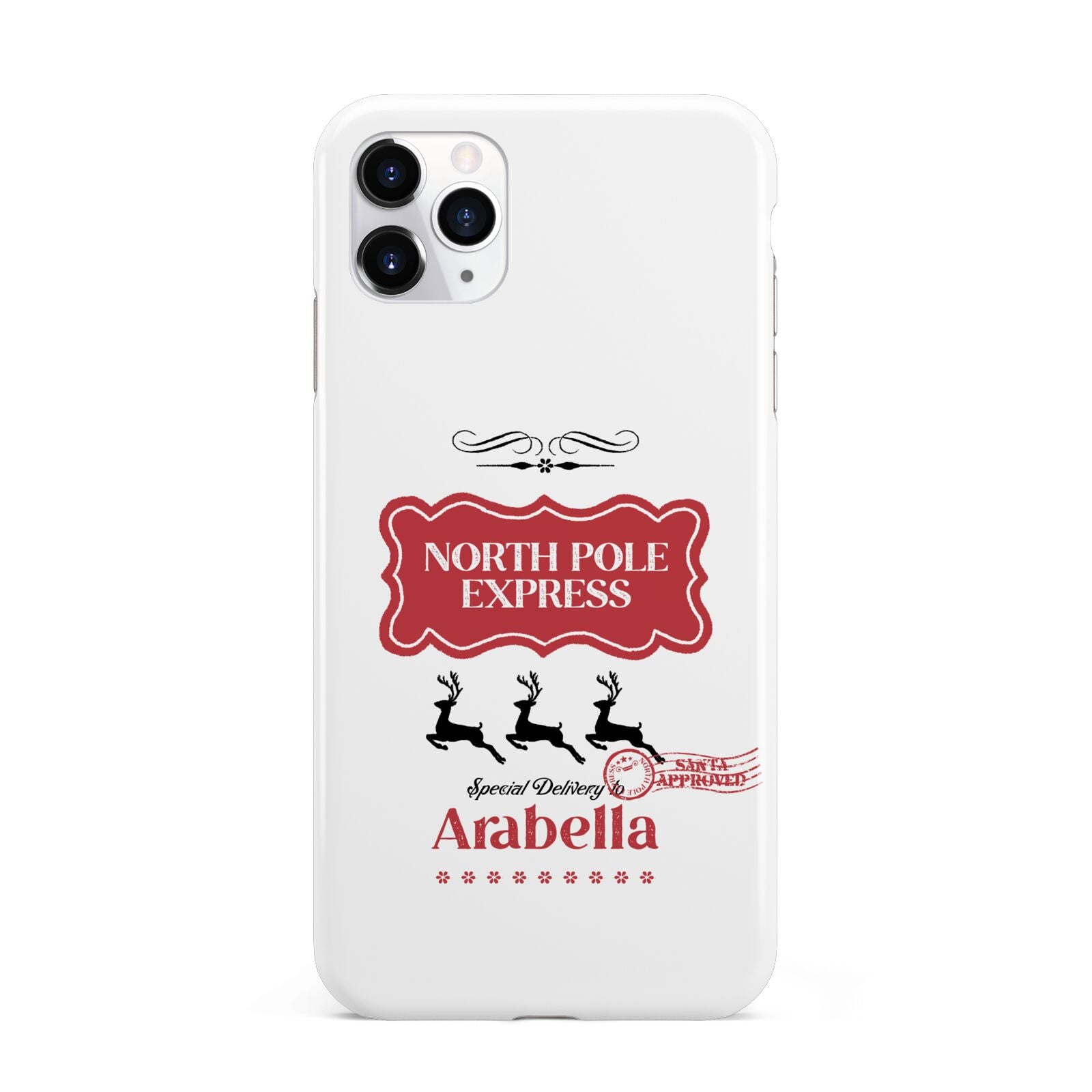 North Pole Express Personalised iPhone 11 Pro Max 3D Tough Case