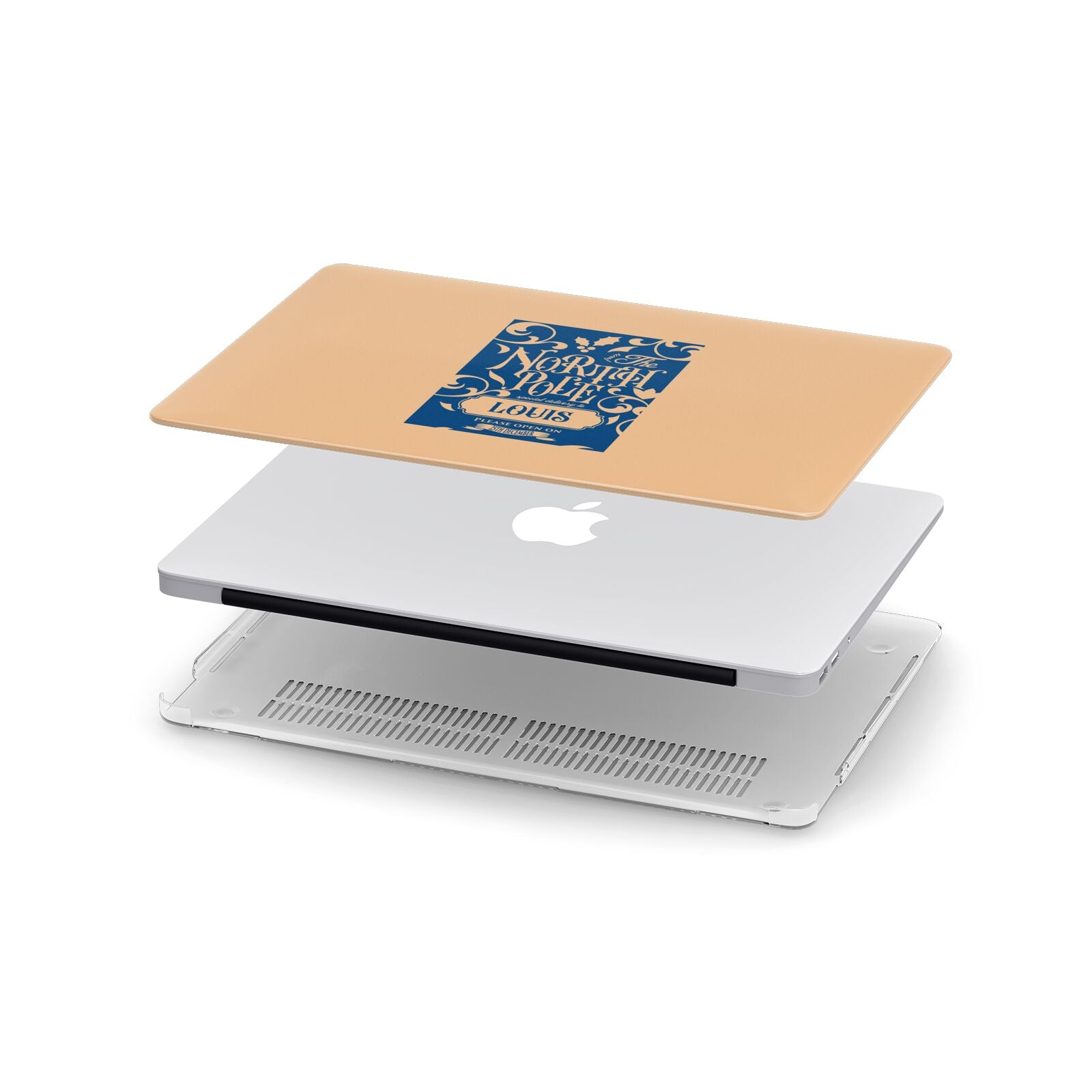 North Pole Personalised Apple MacBook Case in Detail