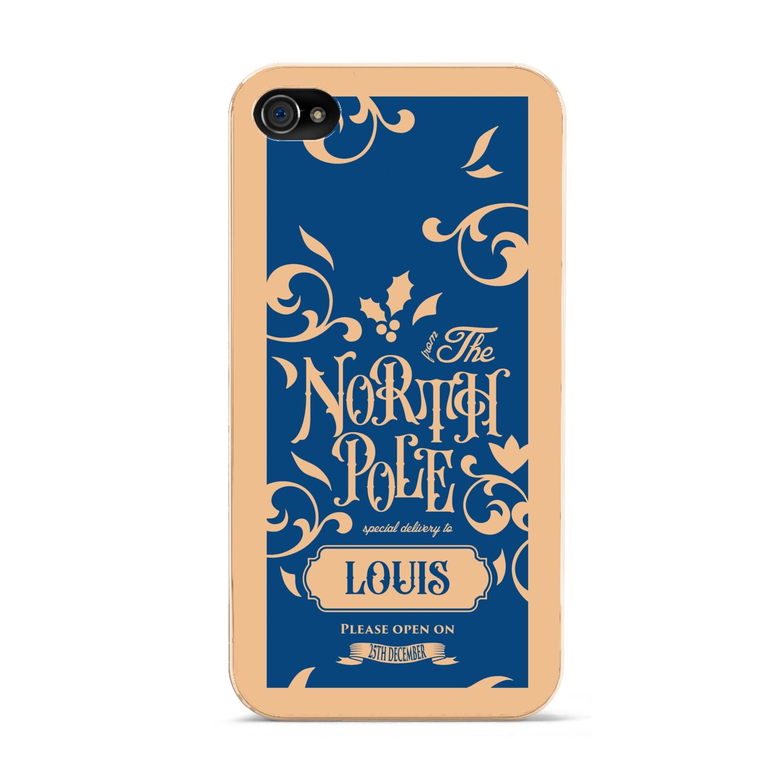 North Pole Personalised Apple iPhone 4s Case