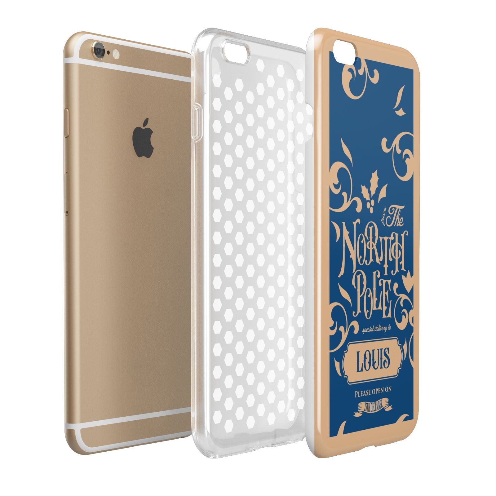 North Pole Personalised Apple iPhone 6 Plus 3D Tough Case Expand Detail Image