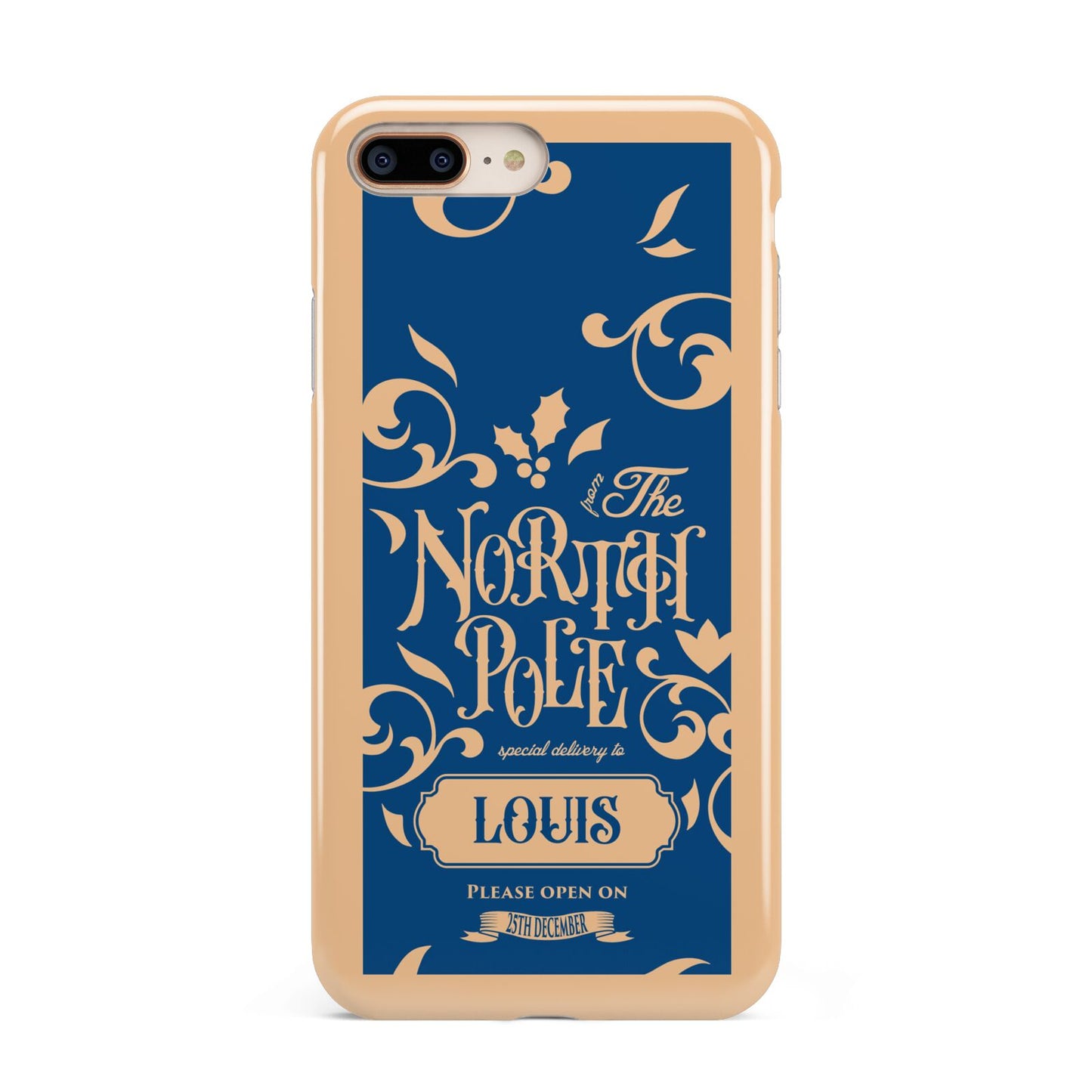 North Pole Personalised Apple iPhone 7 8 Plus 3D Tough Case