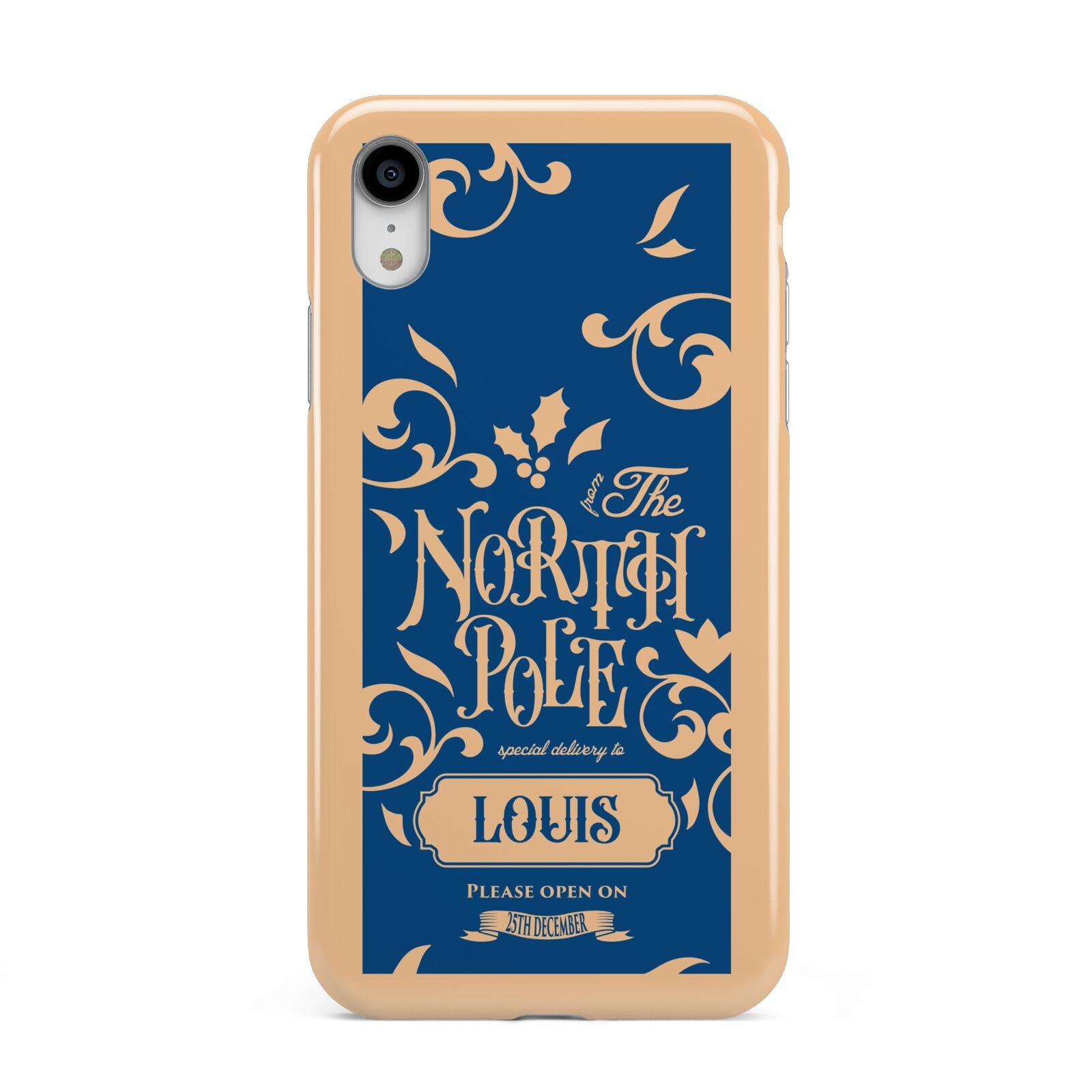 North Pole Personalised Apple iPhone XR White 3D Tough Case